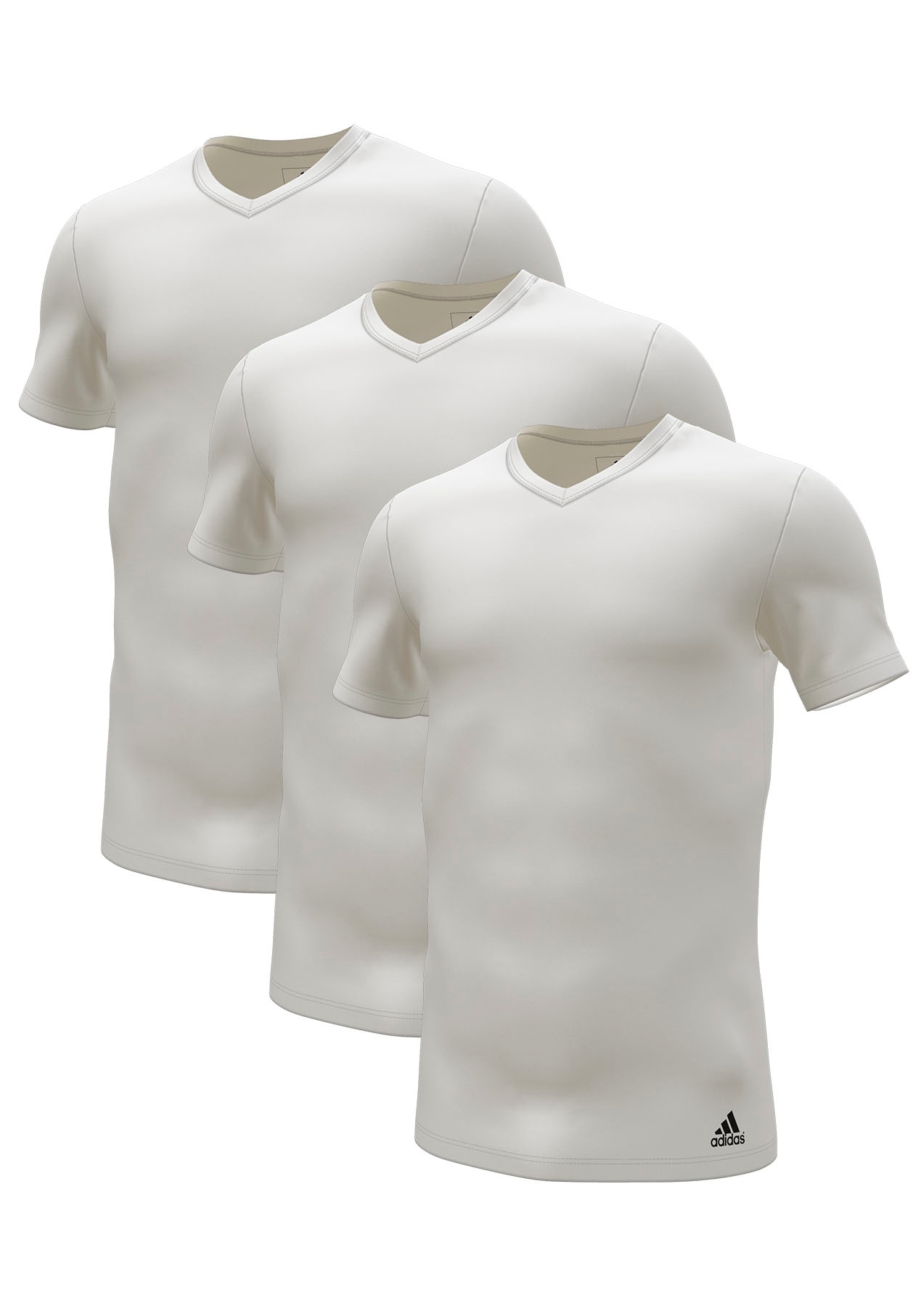 adidas Shirt | Unterhemd (Packung, 3 BAUR Shirt Aktiv mit Cotton 3er Sportswear St.), Pack«, V-Ausschitt »V-Neck