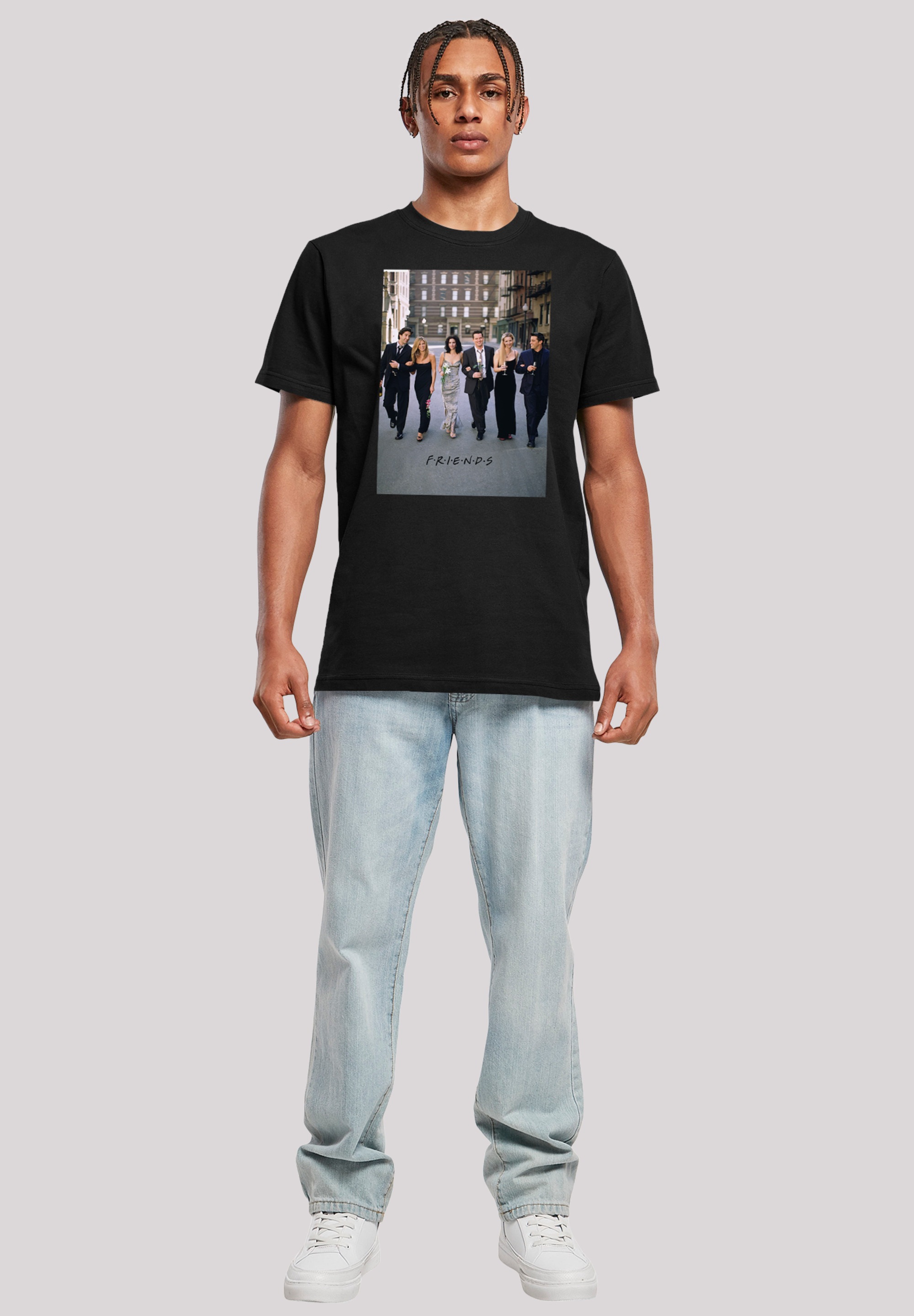 F4NT4STIC T-Shirt »FRIENDS TV Serie Flowers«, Herren,Premium Merch,Regular-Fit,Basic,Bedruckt