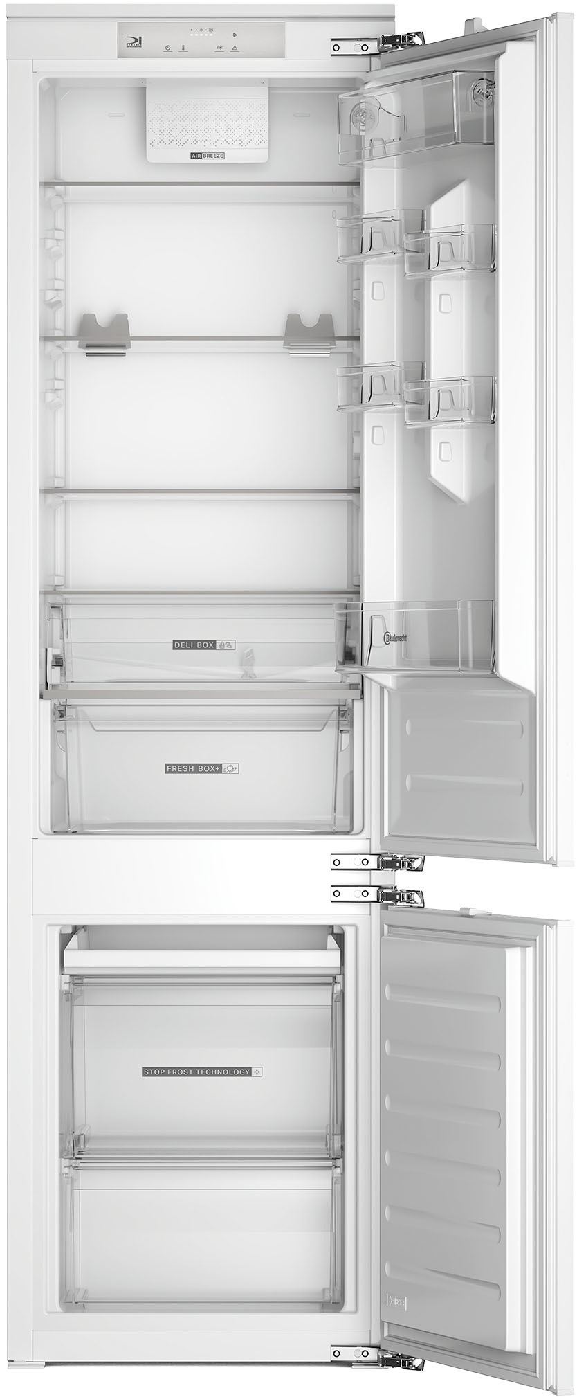 BAUKNECHT Einbaukühlgefrierkombination "BKGIS 20F23" 194 cm hoch 56 cm brei günstig online kaufen