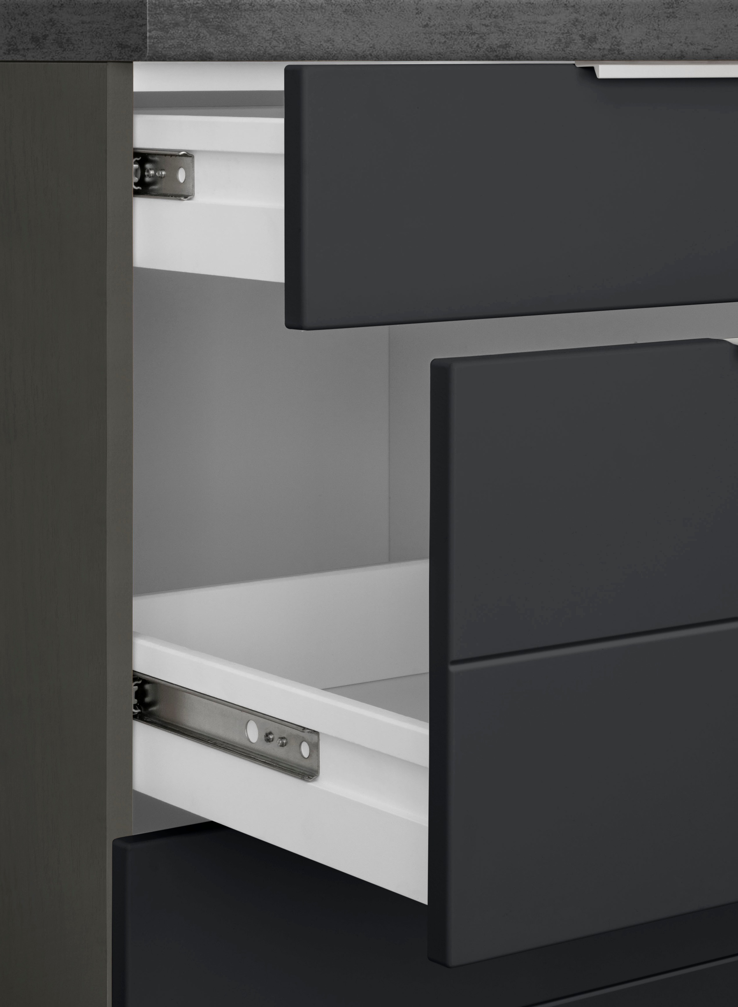 KOCHSTATION Winkelküche »KS-Luhe«, Stellbreite 240x270 cm, wahlweise mit oder ohne E-Geräten, MDF-Fronten