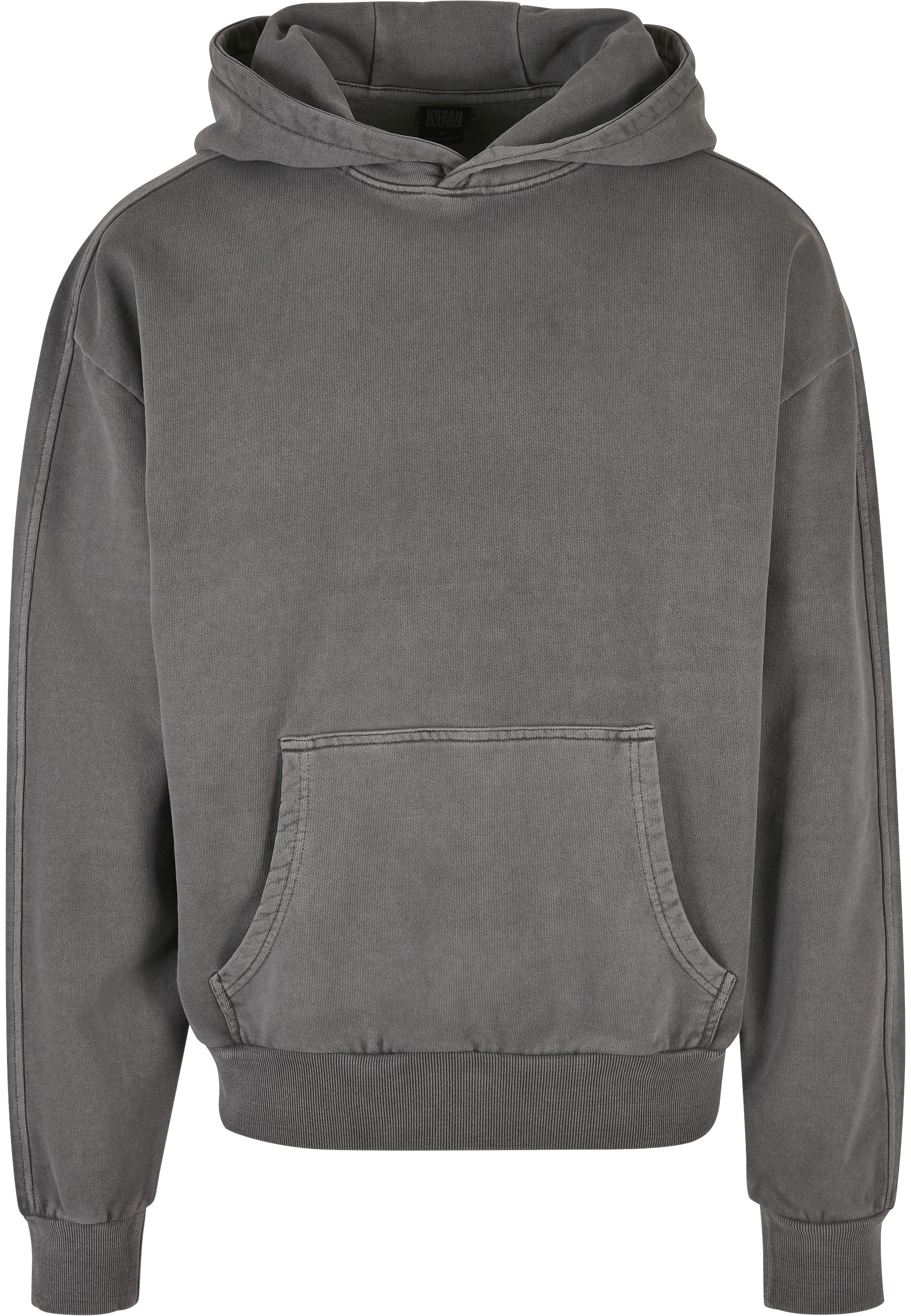 URBAN CLASSICS Rundhalspullover "Urban Classics Herren Heavy Terry Garment Dye Hoody" 1