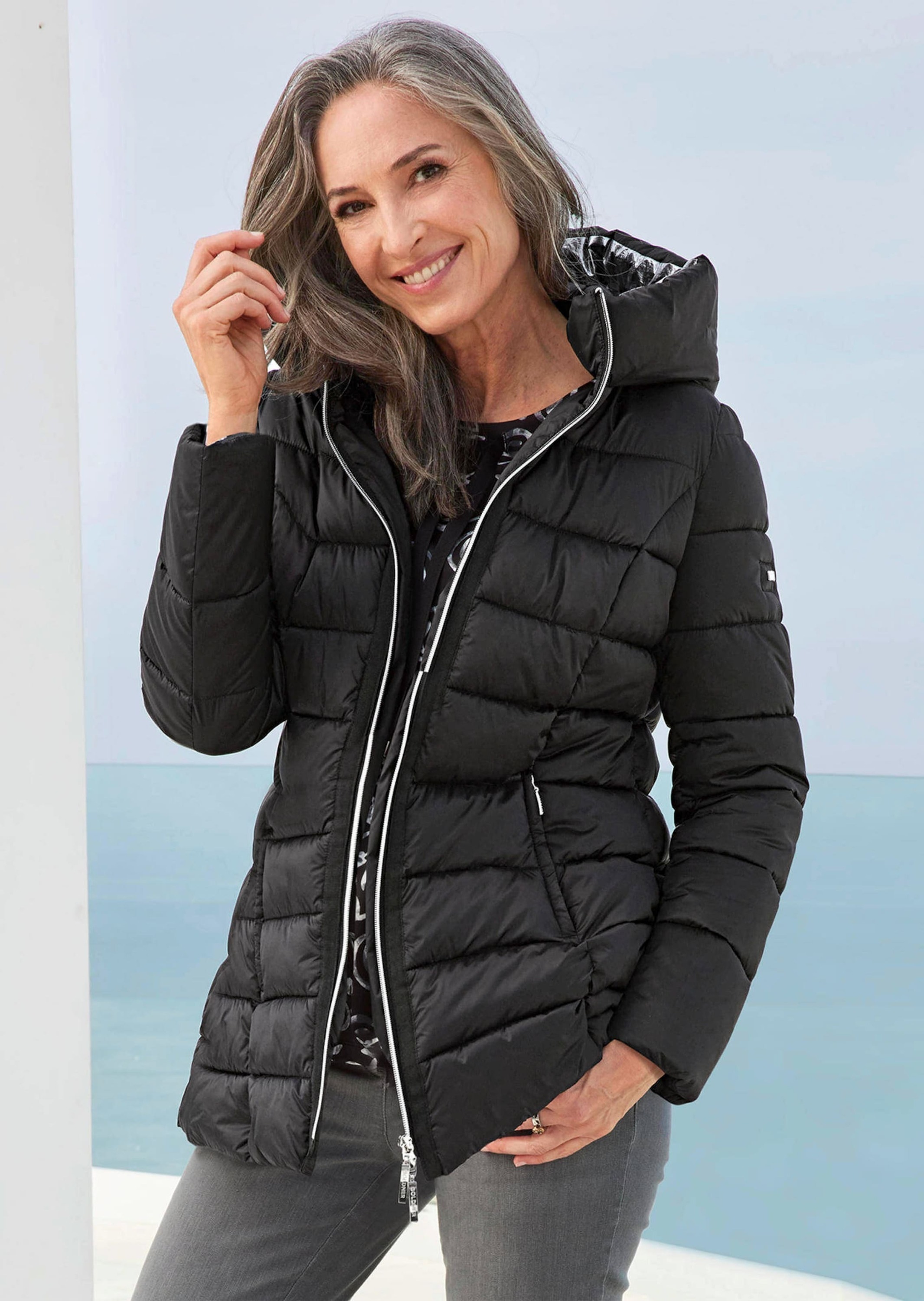 Thumbnail - GOLDNER Steppjacke "Kurzgröße Lange Steppjacke mit Kapuze" keine/nicht relevant