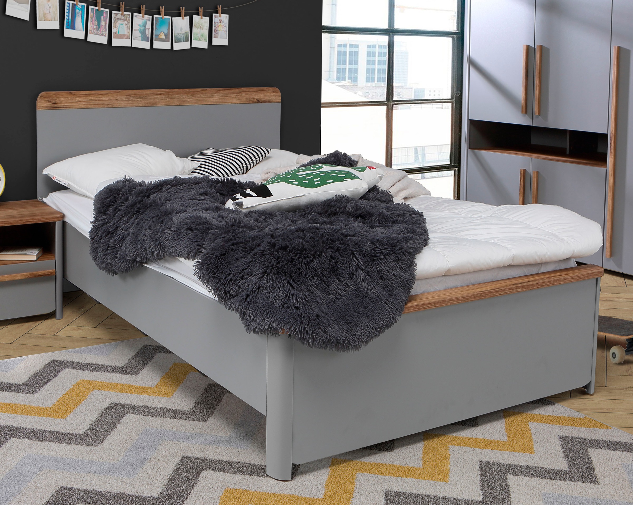 FORTE Einzelbett "Surfino", Liegefläche 120 x 200 cm günstig online kaufen