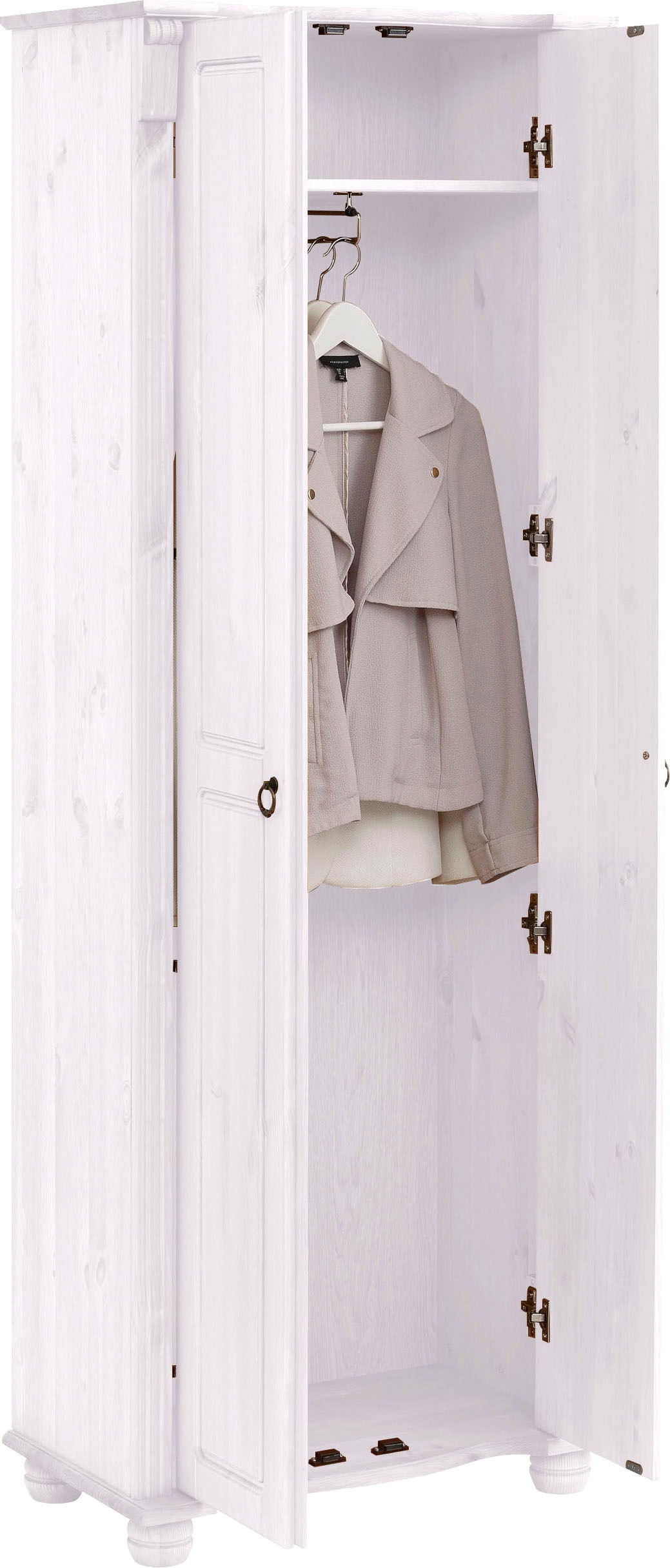 Home affaire Garderobenschrank, Florenz», 67 cm breit, aus massiver Kiefer