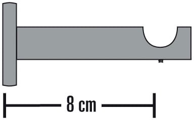 SCHÖNER WOHNEN-Kollektion Wandträger »Träger offen für Ø 20 mm«, (1 St.), Serie Einzelprogramm Leon Ø 20 mm