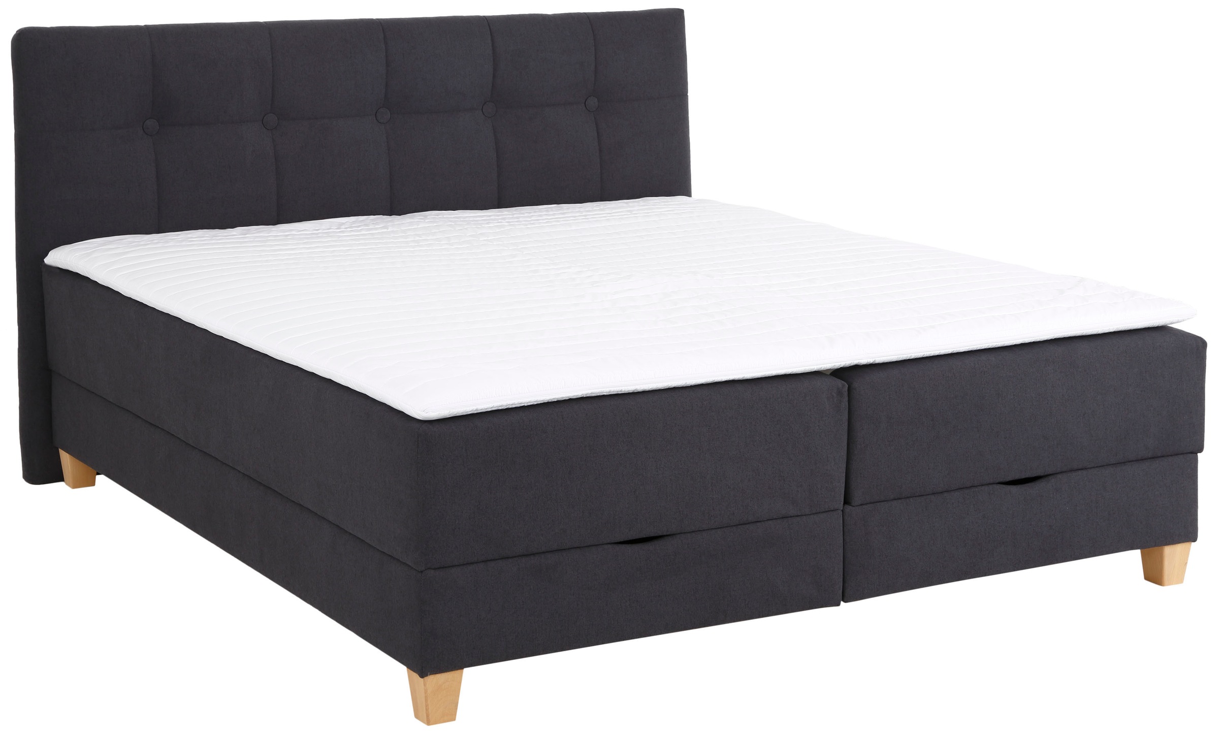 Home affaire Boxbett »Lonrai«, in H2,H3 & H4 und XXL - Überlänge 220cm wählbar, inkl. Topper