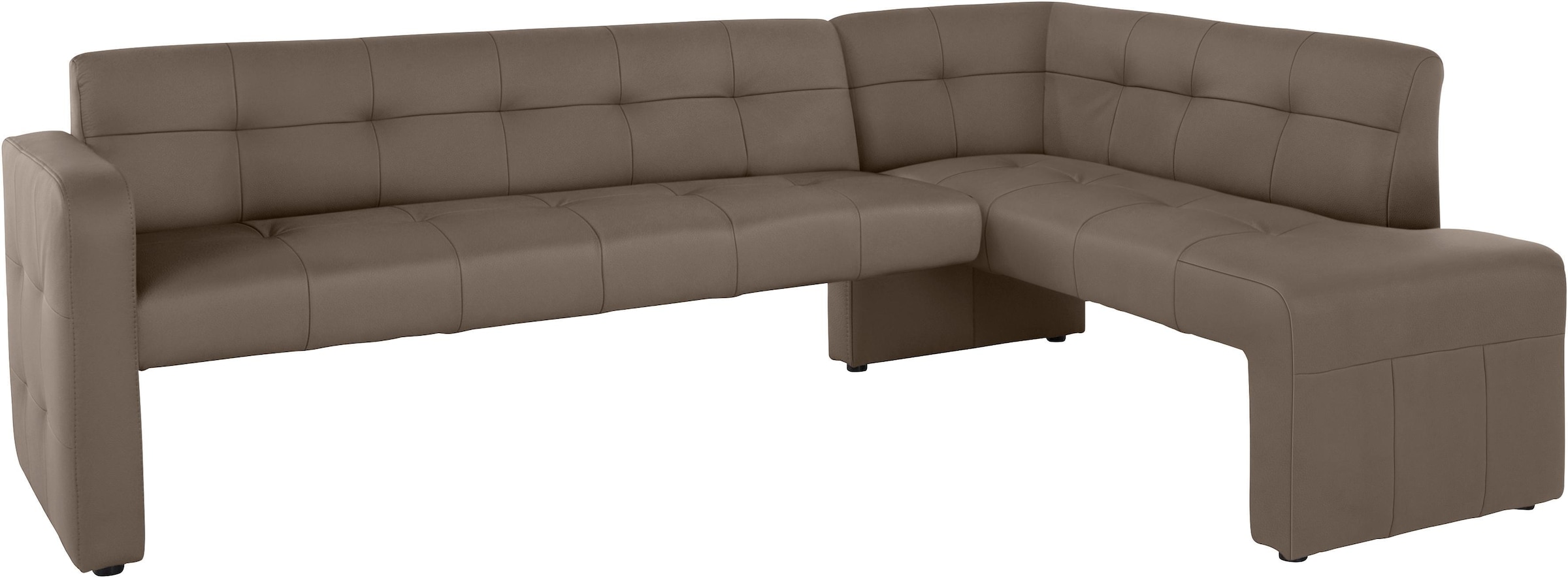 exxpo - sofa fashion Eckbank »Barista mit toller Detailverarbeitung, hohe Bodenfreiheit«, Komfortsitzhöhe 49cm, Frei im Raum stellbar