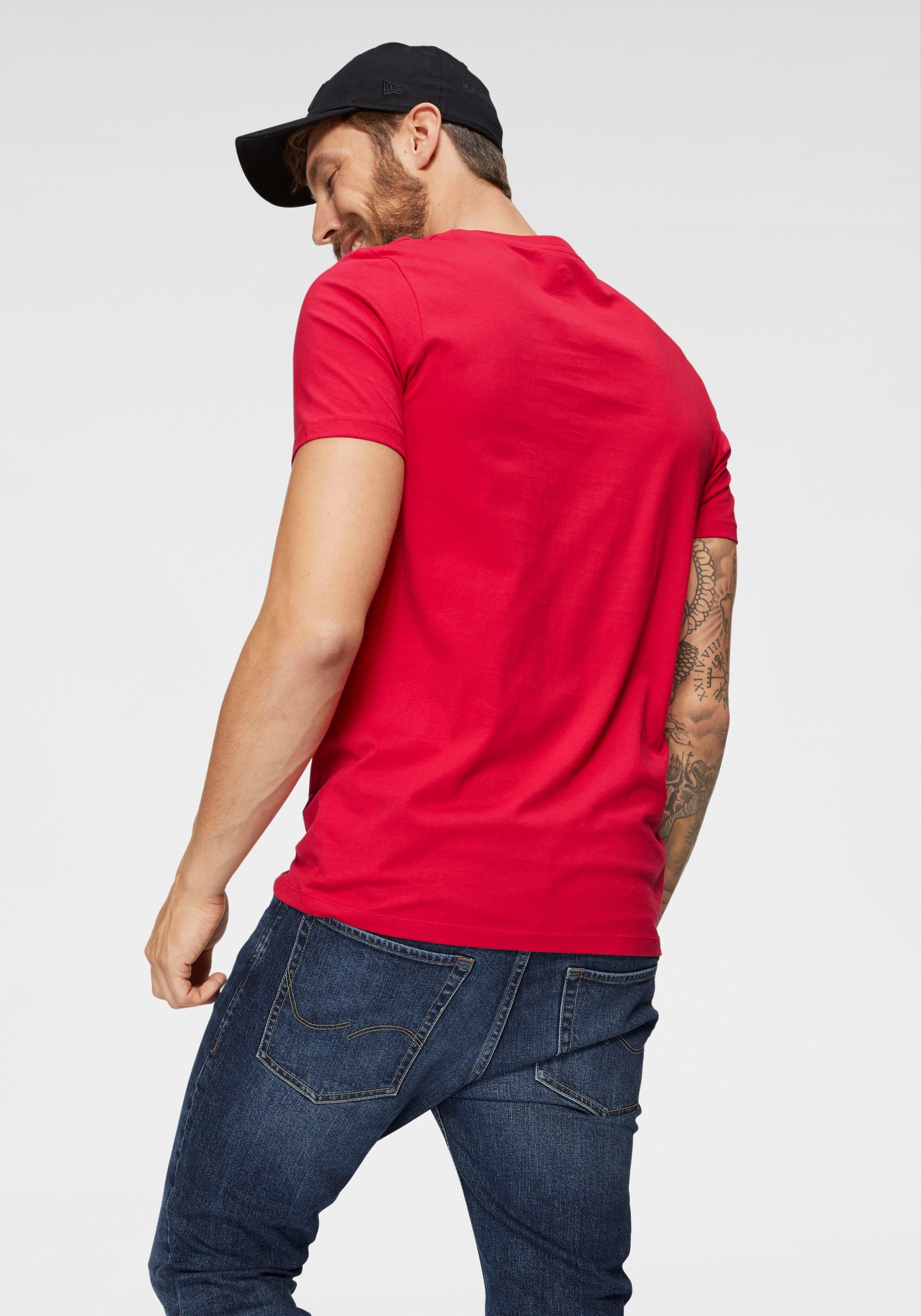 Jack & Jones T-Shirt "JCOKOMPO Kurzarm-Design mit Print und optimaler Passf günstig online kaufen
