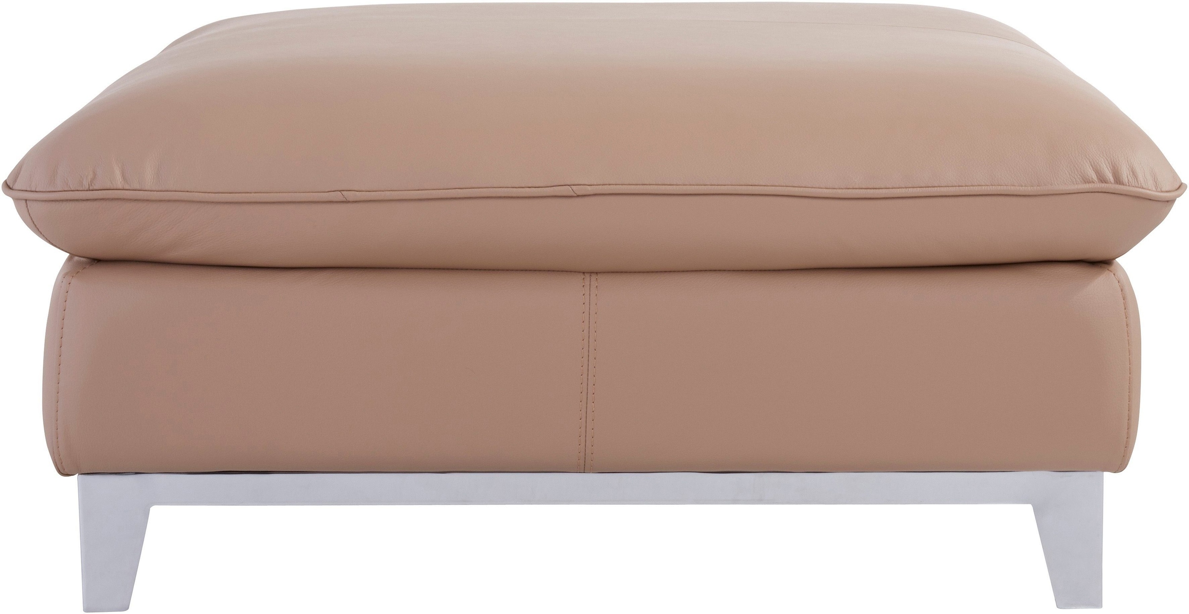 COTTA Polstergarnitur »Teresa L-Form«, (Set), Set bestehend aus: Ecksofa mit Kopfteilverstellung & Hocker