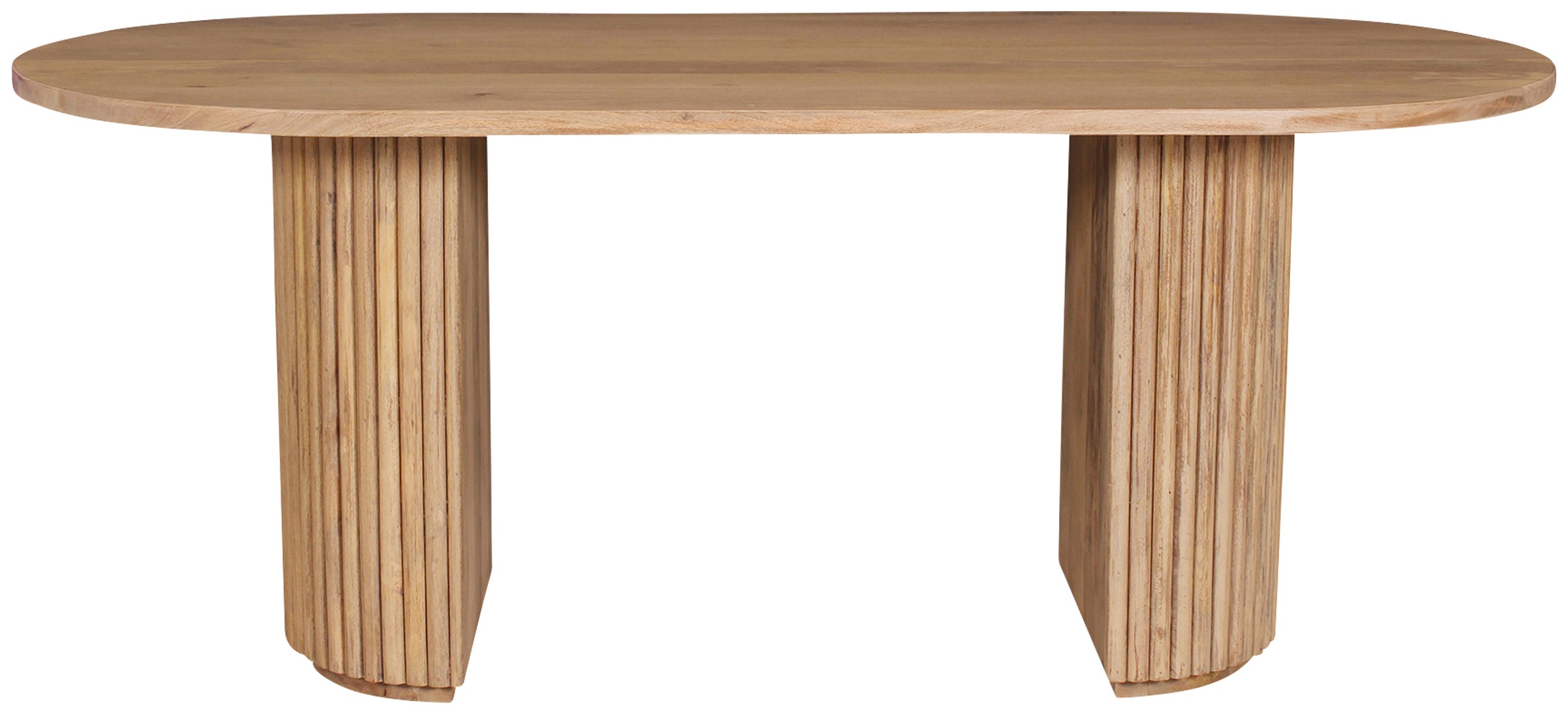 Esstisch SIT "Moderner Esstisch im Ribbed‑Design – Massiver Mangoholz‑Tisch", beige (natur, natur, natur), B:180cm H:73cm T:90cm, Tische, Esstisch, Massiver Mangoholz‑Esstisch mit eleganter Maserung
