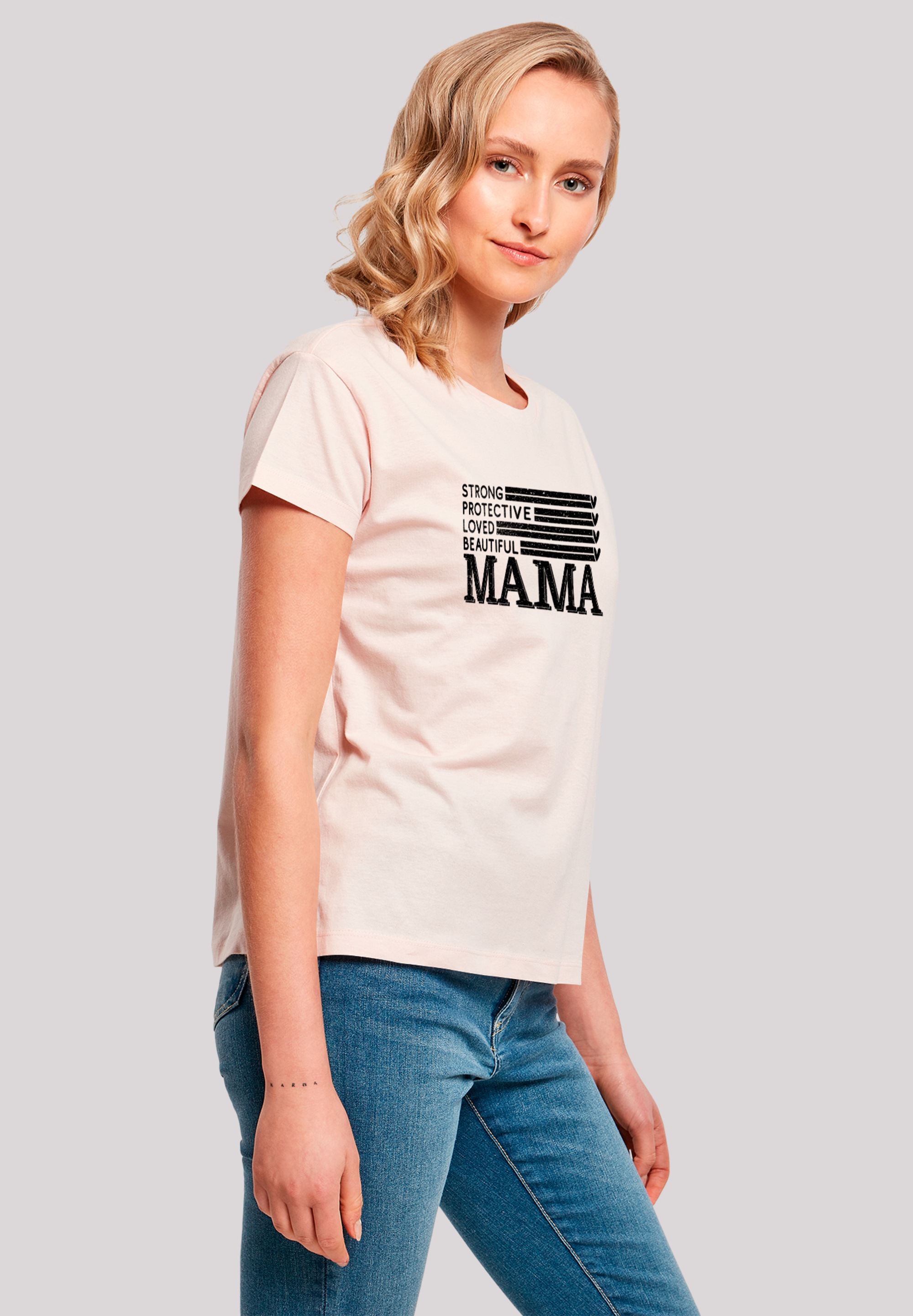 F4NT4STIC T-Shirt »Mothers Day Best Mom Tribute Minimalist Vibe Family Goals«, Premium Qualität