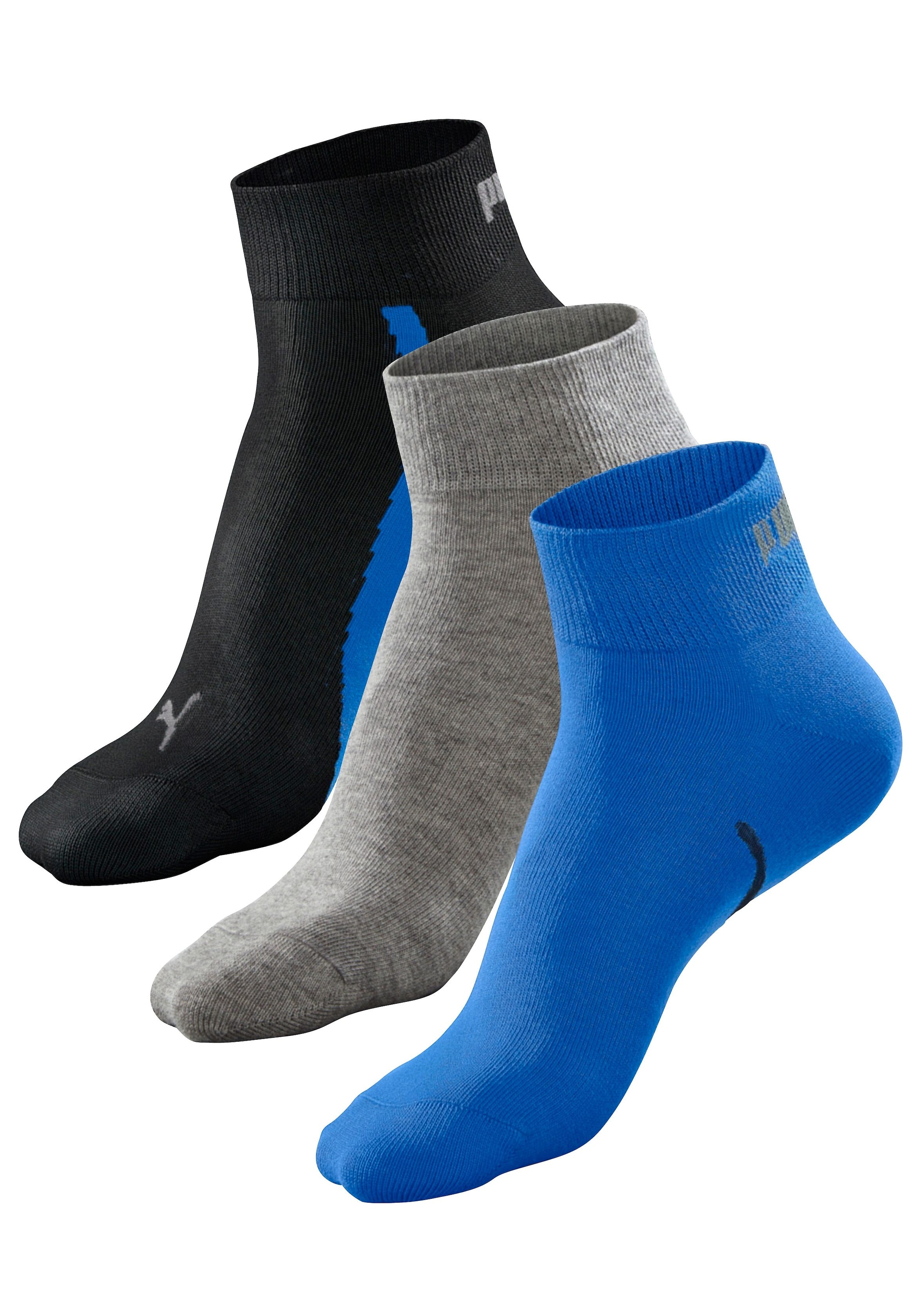 PUMA Kurzsocken "PUMA UNISEX LIFESTYLE QUARTER 3P", (3 Paar, 3 Paar), mit k günstig online kaufen