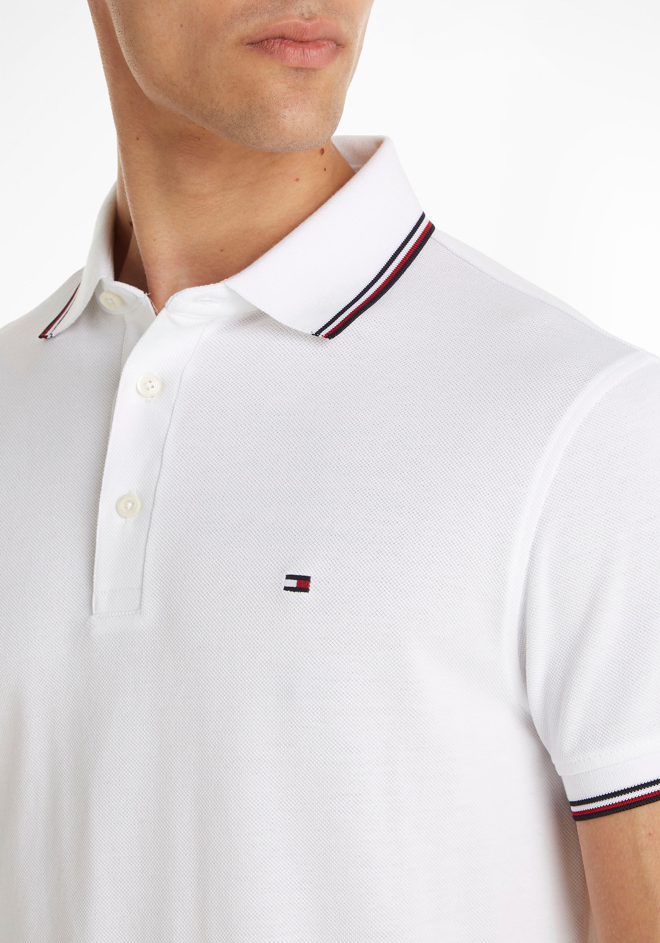 Tommy Hilfiger Poloshirt »1985 RWB TIPPED SLIM POLO«