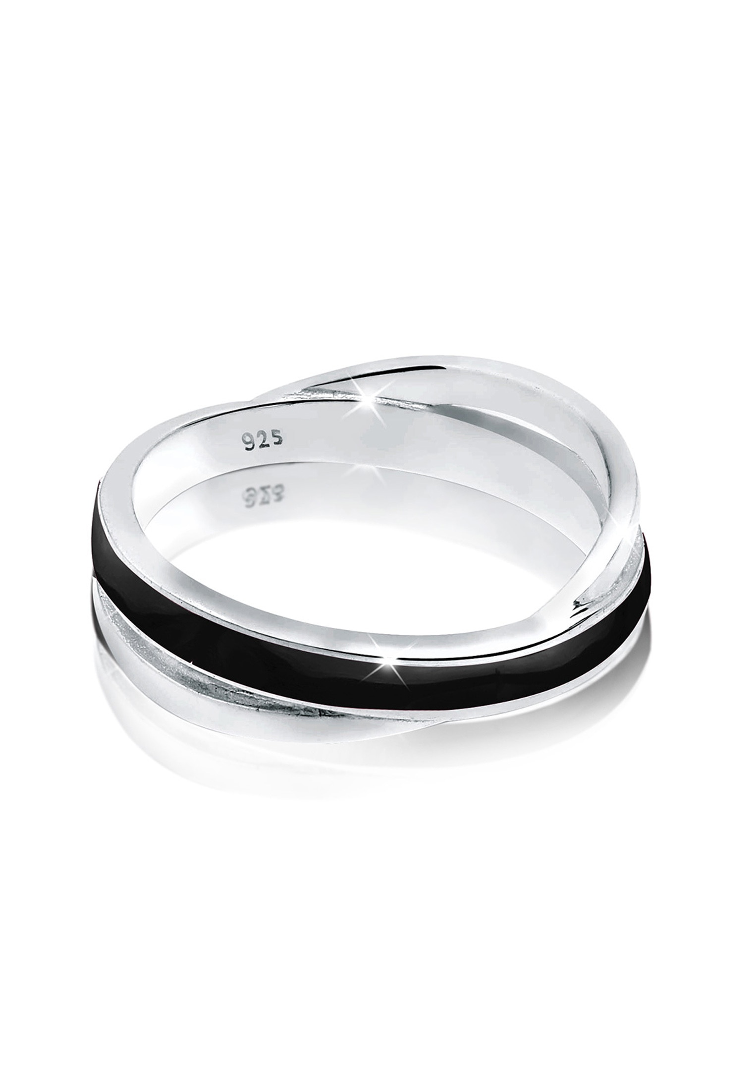 Elli Silberring »Ring Wickelring Emaille 925 Silber«