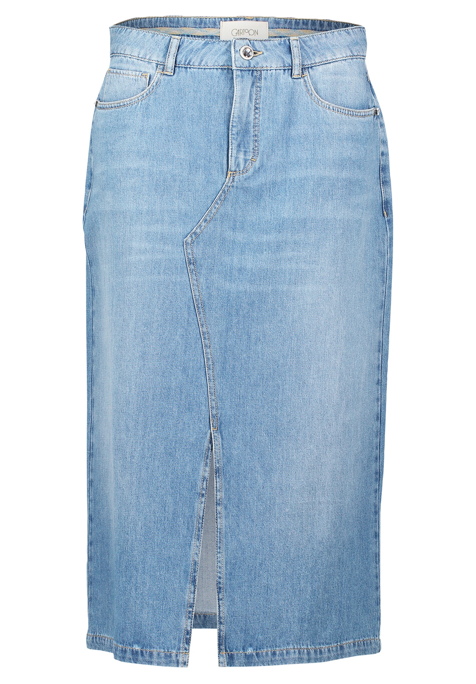 Cartoon Maxirock "Cartoon Damen Jeansrock mit Waschung", Schlitz günstig online kaufen