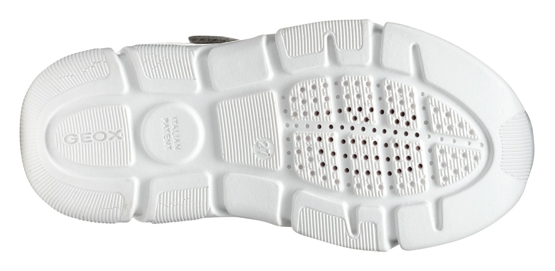 Geox Sneaker »J ARIL GIRL«, Knitwear Sneaker, Klettschuh mit glitzerndem Klettriegel