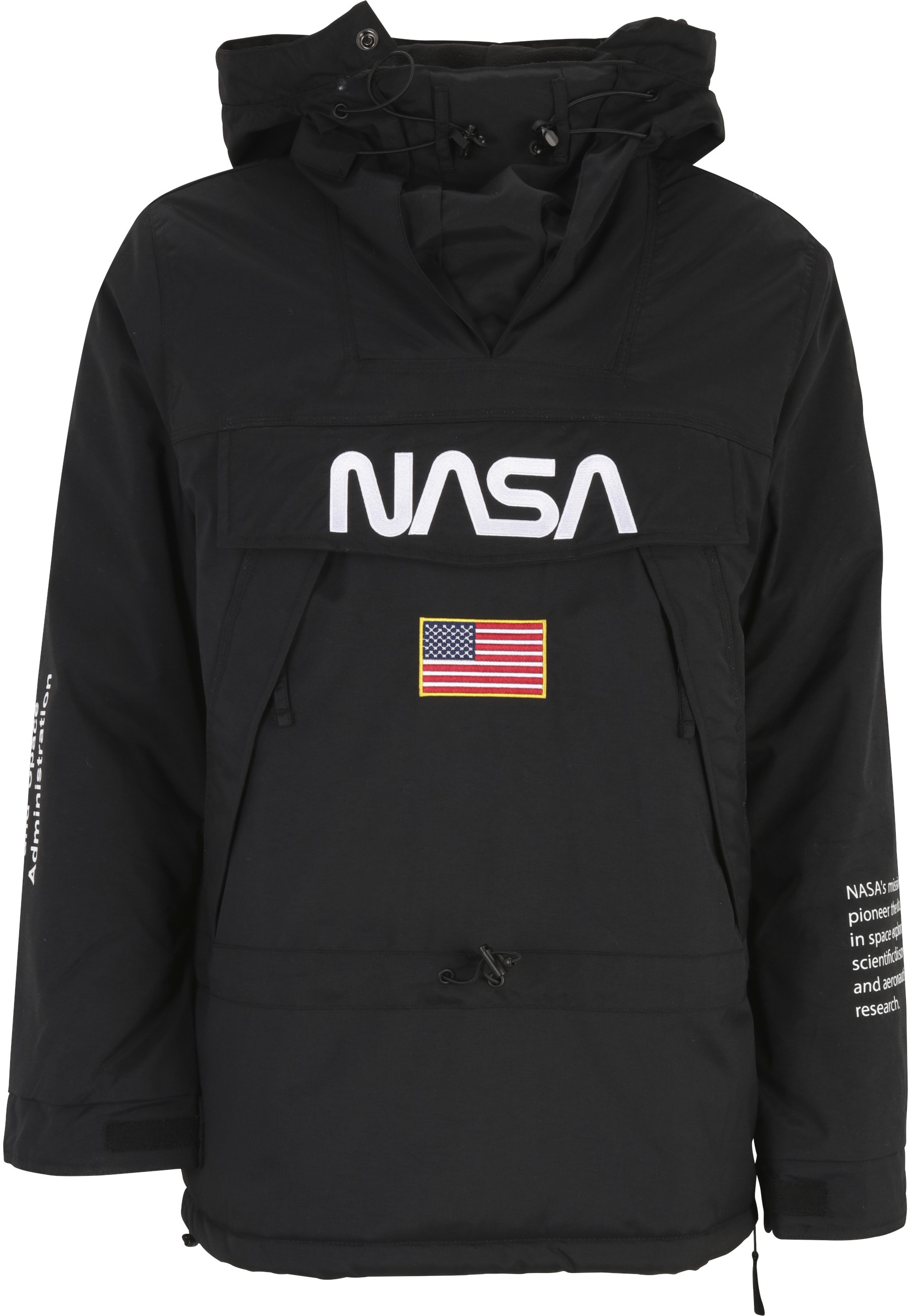 MisterTee Windbreaker "MisterTee Herren NASA Windbreaker" 1 Stk. tlg. ohne günstig online kaufen