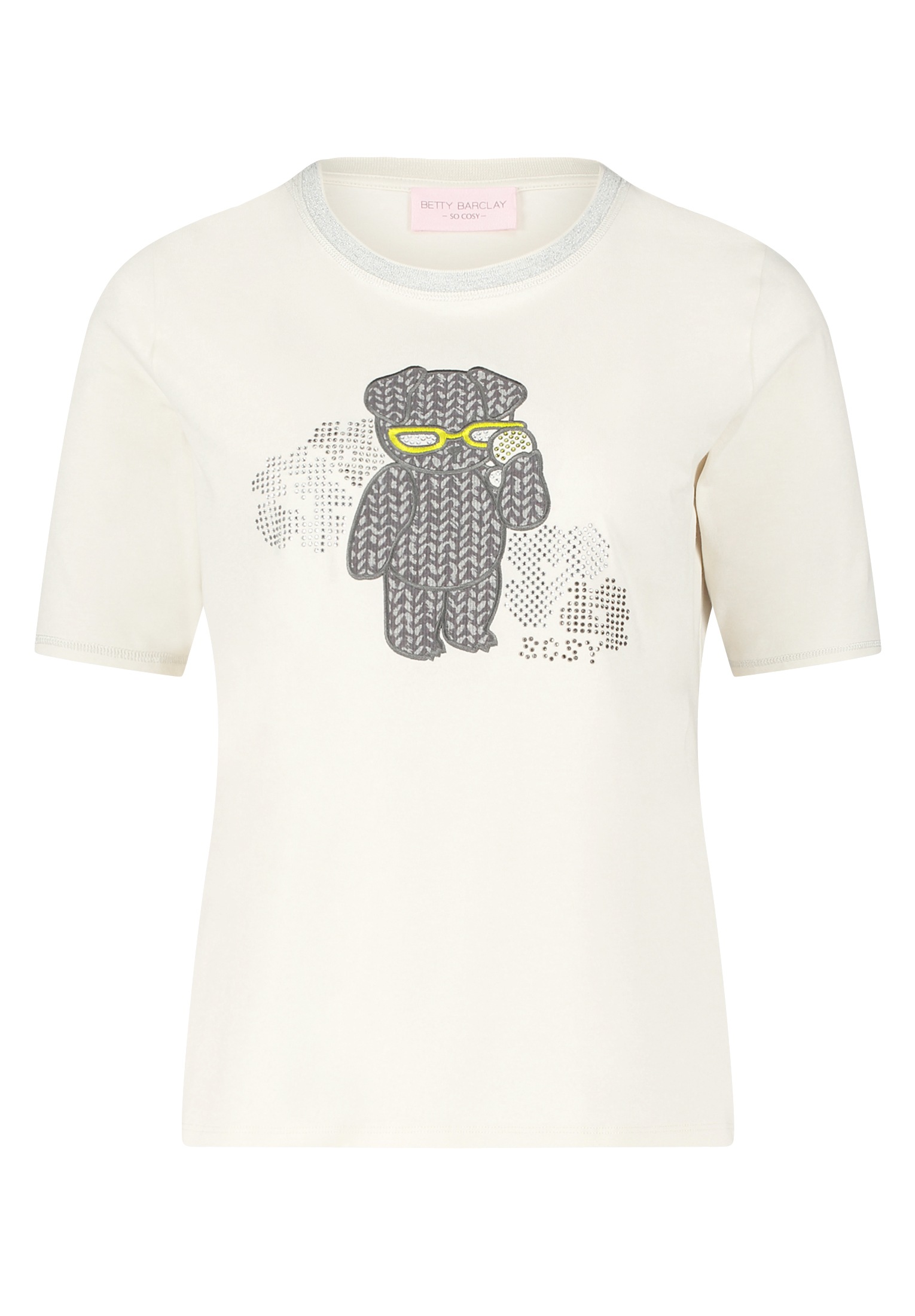 Betty Barclay Kurzarmshirt "Damen Basic Shirt mit Applikation" 1 Stk. tlg. günstig online kaufen