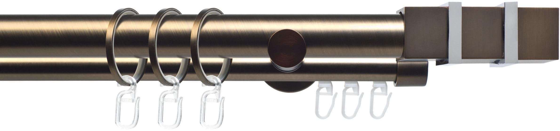 Liedeco Gardinenstange "CELQUADE02SG2L" Ø 25 mm 2 läufig-läufig Fixmaß 2-lä günstig online kaufen