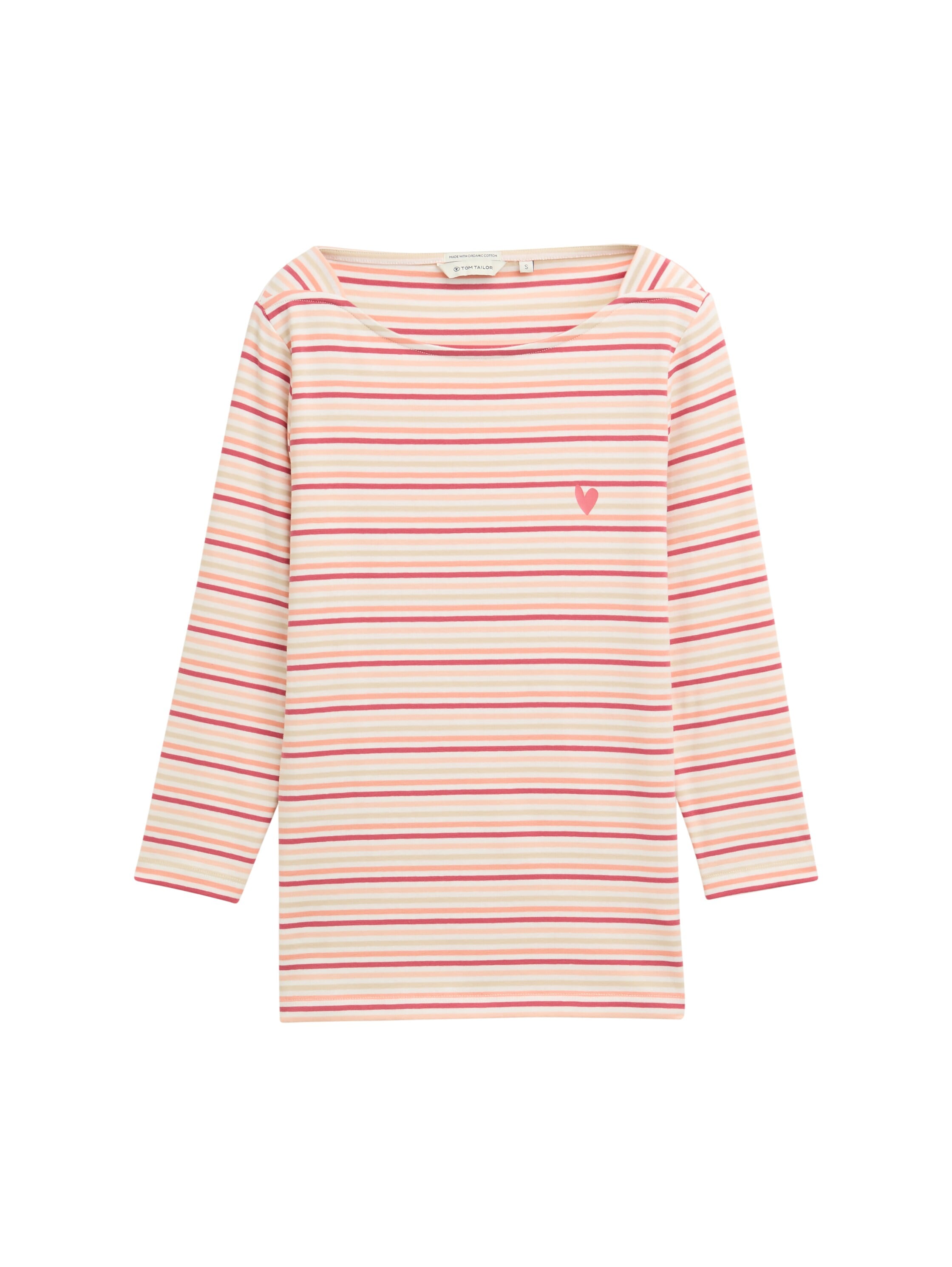 TOM TAILOR Langarmshirt, mit Herz Print