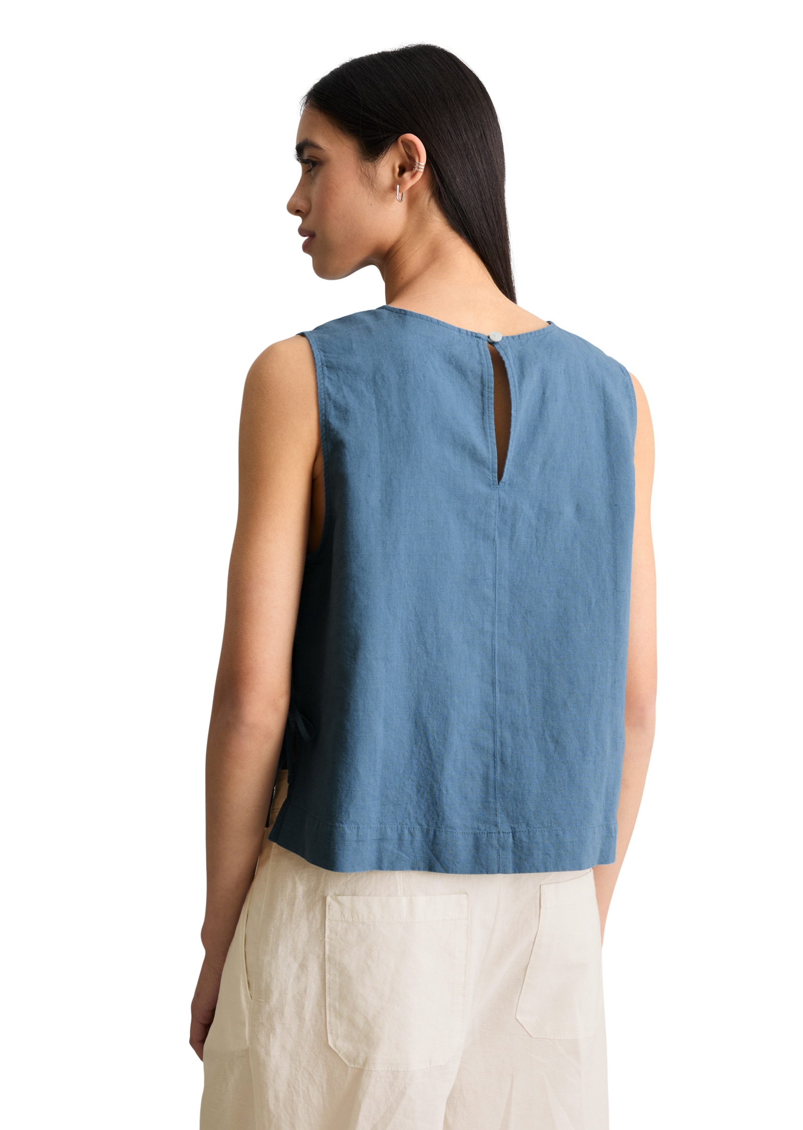 Marc O'Polo DENIM Blusentop »aus Leinen-Baumwolle-Mix«