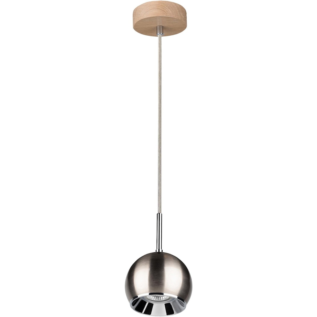 SPOT Light Pendelleuchte »BALL WOOD«, 1 flammig-flammig