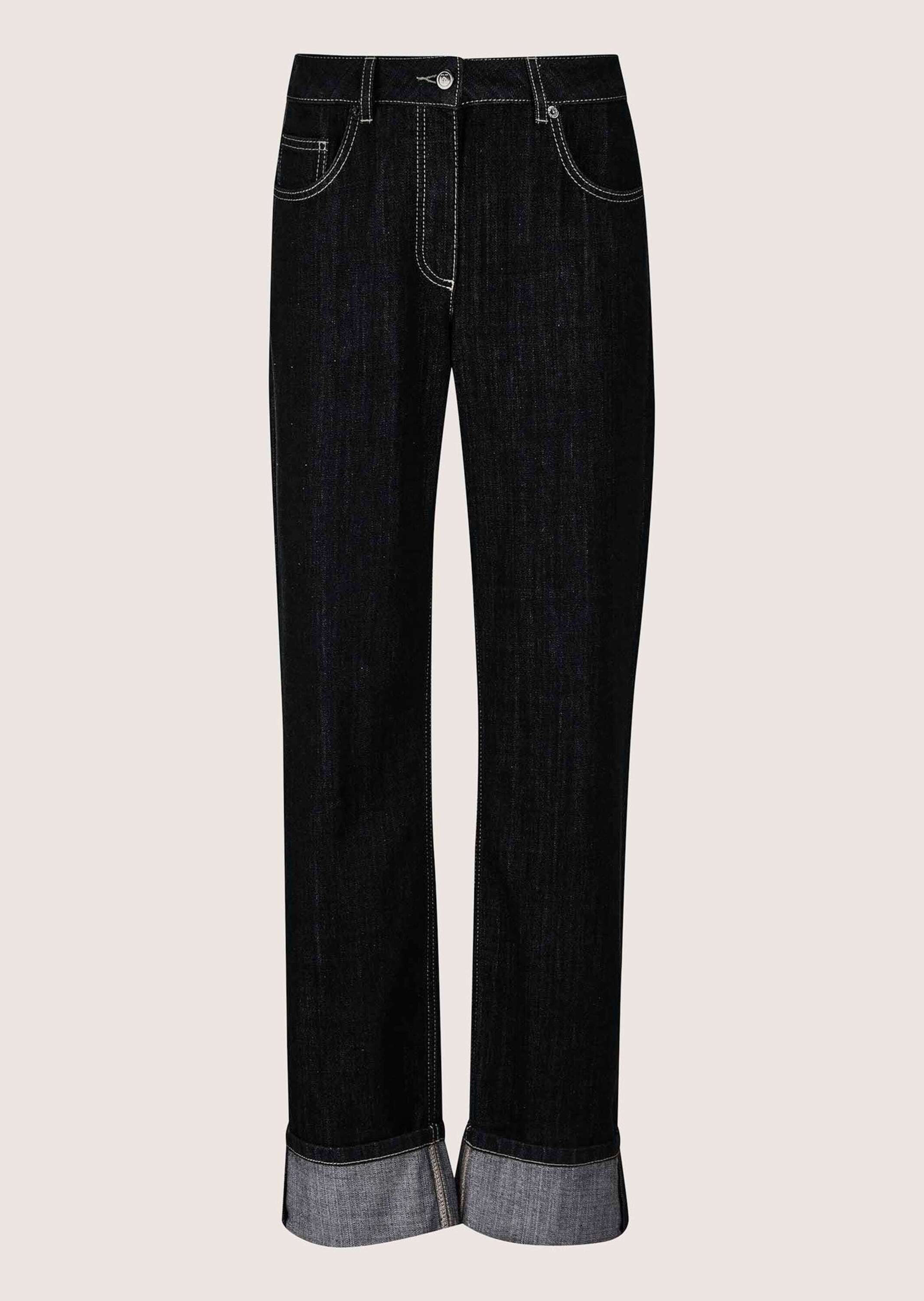 MADELEINE Regular-fit-Jeans "Jeans Weite Jeans mit fixiertem Aufschlag" günstig online kaufen