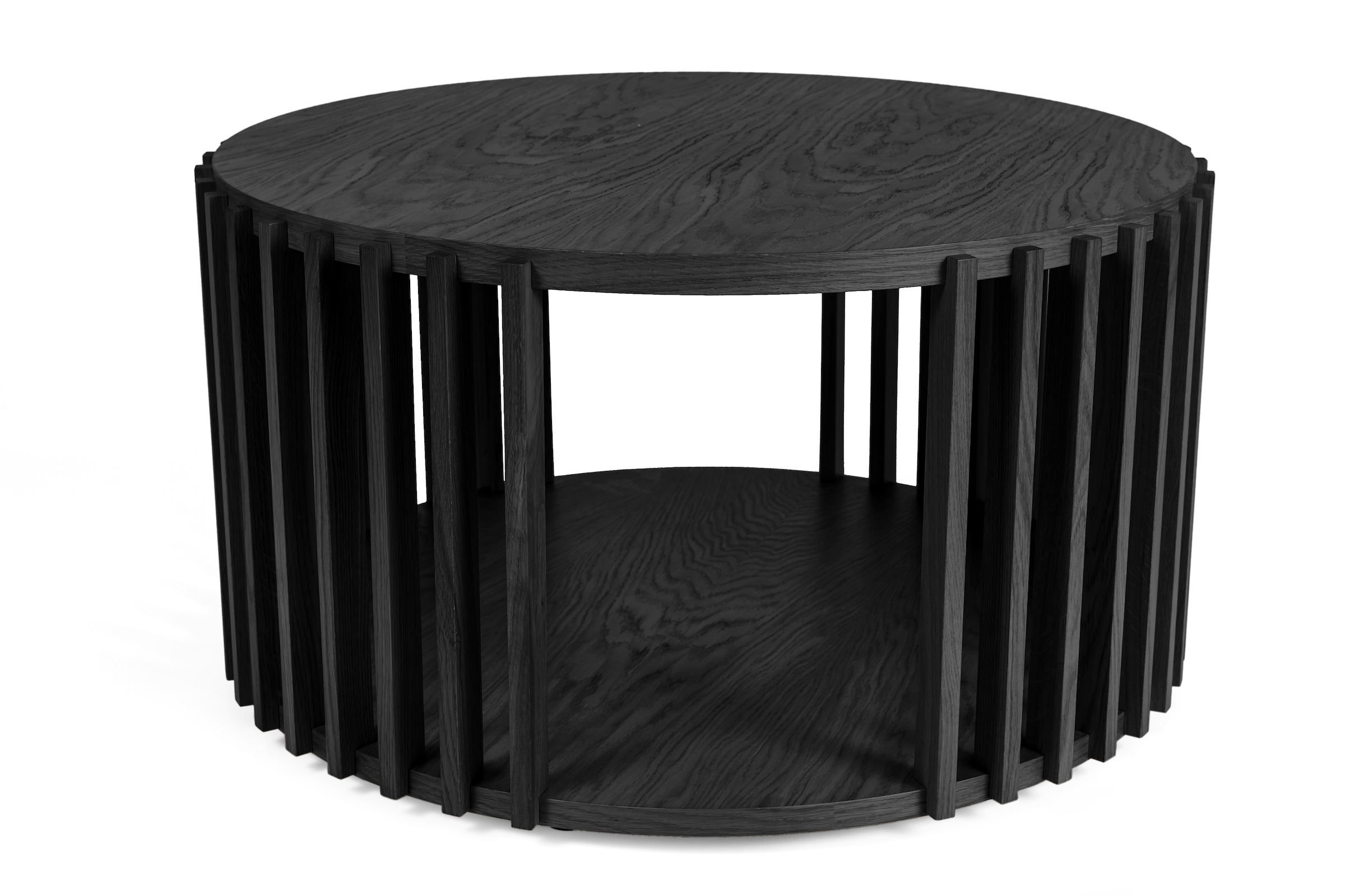 Woodman Couchtisch "Drum, Breite/Tiefe/Höhe: 83/83/42 cm", Holzfurnier aus günstig online kaufen