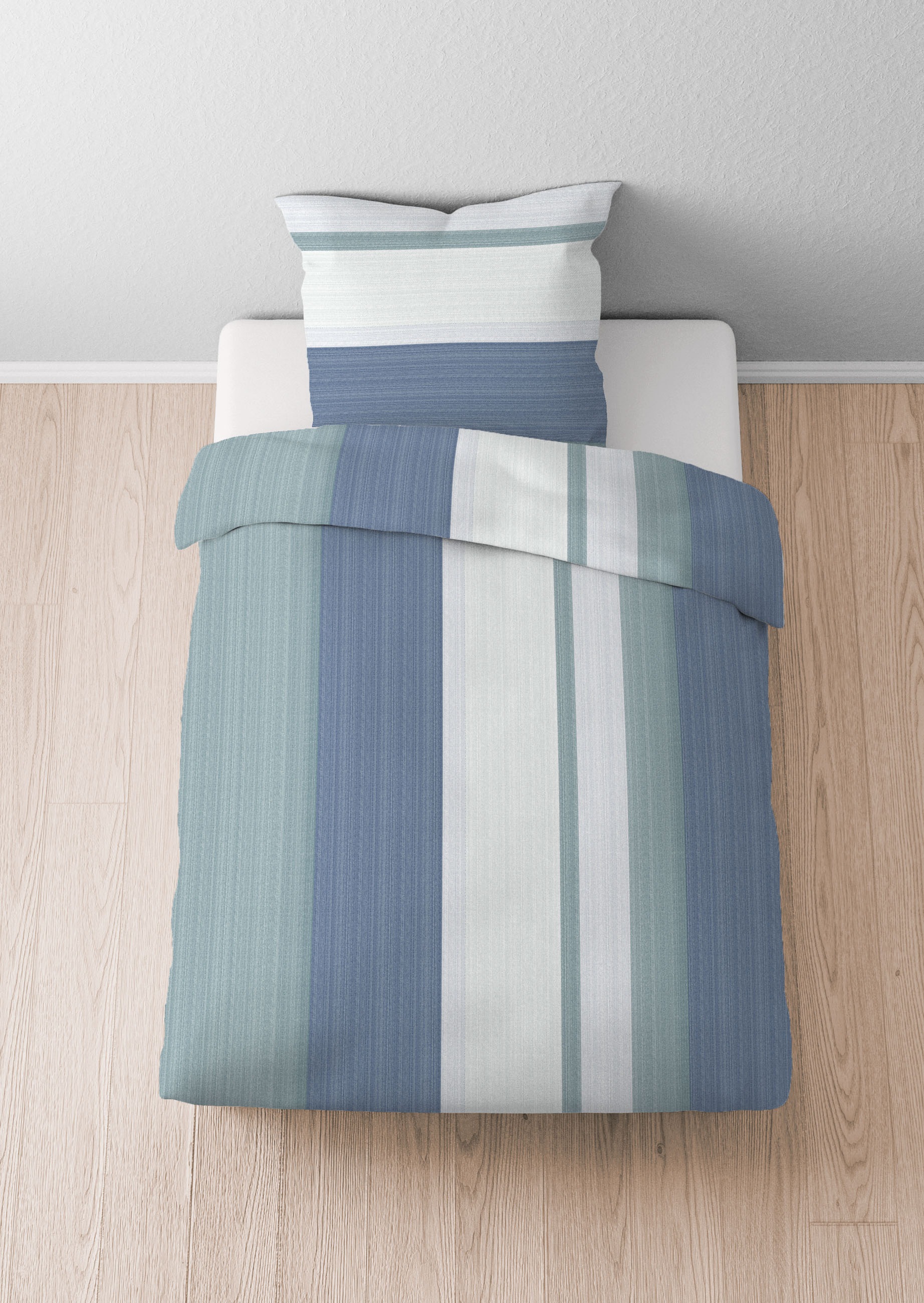 Castell - Markenbettwäsche Bettwäsche »0350443«, Poly-Cotton, wohlig warm, pflegeleicht, atmungsaktiv, Reißverschluss