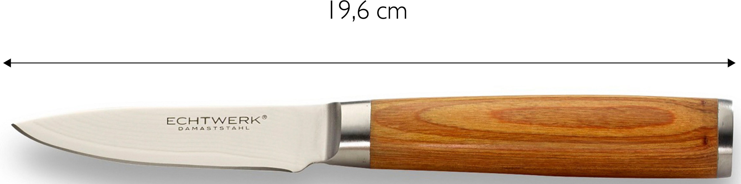 ECHTWERK Messer-Set »Damaszener« Küchenmesser-Set mit Holzgriffen in natürlicher Optik