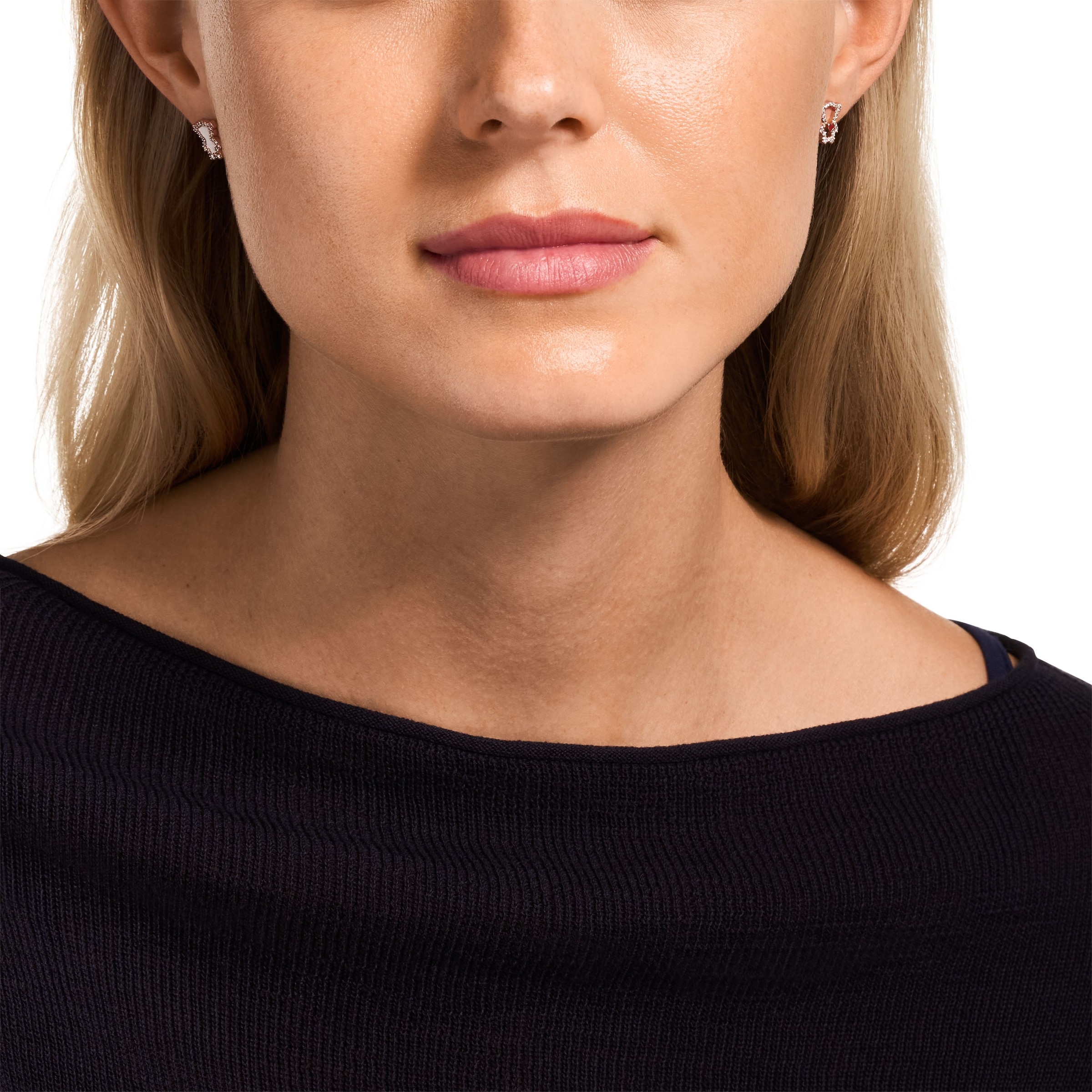 Emporio Armani Paar Ohrstecker »Schmuck Geschenk Metall Bärchen mit Herz« mit Zirkonia (synth.) - mit Perlmutt