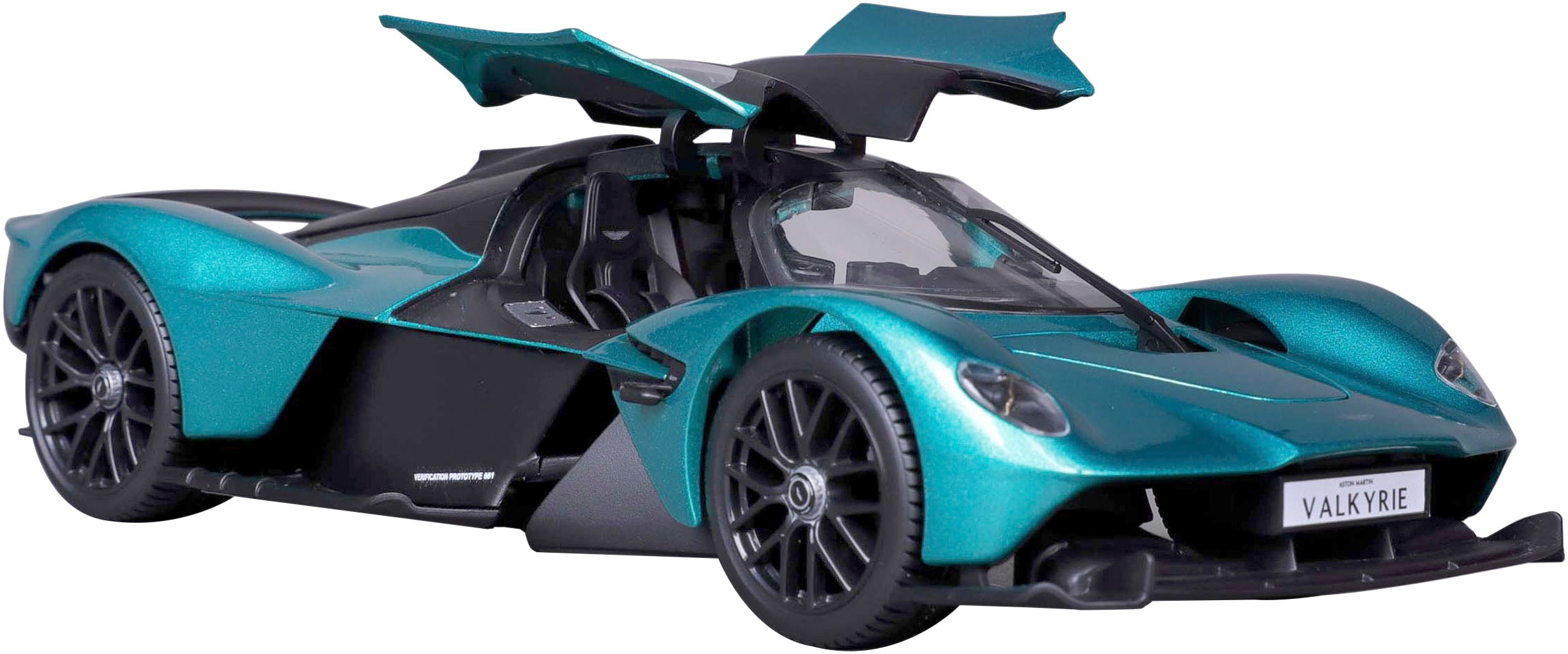 MAISTO Kinder Sammlerauto "Aston Martin Valkyrie '22", grün, Kunststoff, Metallspritzguss, B:11cm H:5cm L:26cm, Modellfahrzeuge