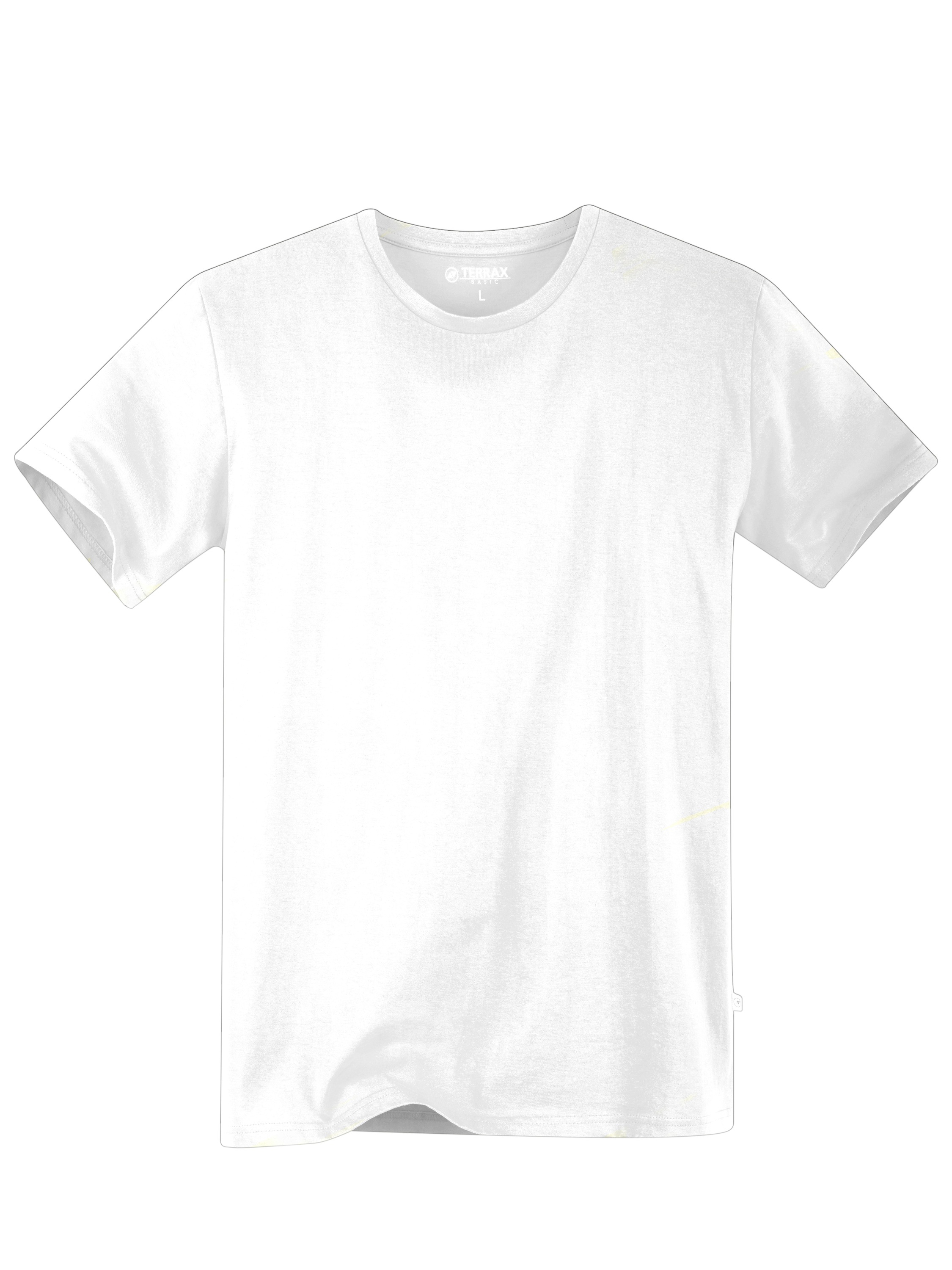 TERRAX WORKWEAR Herren T-Shirt "Bekleidung 10797-0000 Terrax Basic Herren", weiß, Gr. S, Shirts