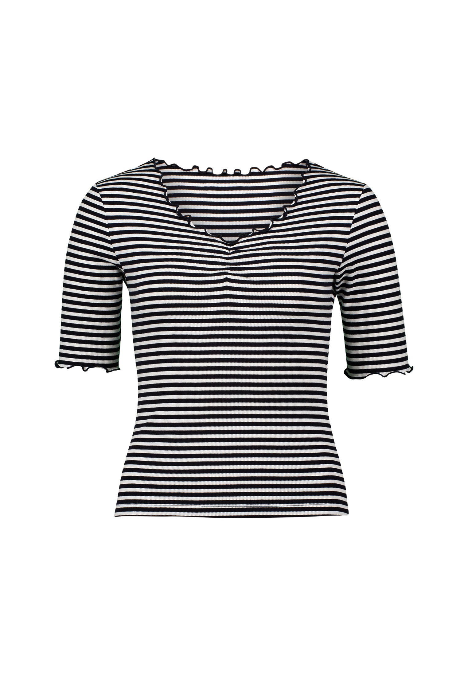 Zero 3/4-Arm-Shirt »zero Streifenshirt mit Ringelsaum«, (1 tlg.), weiteres Detail