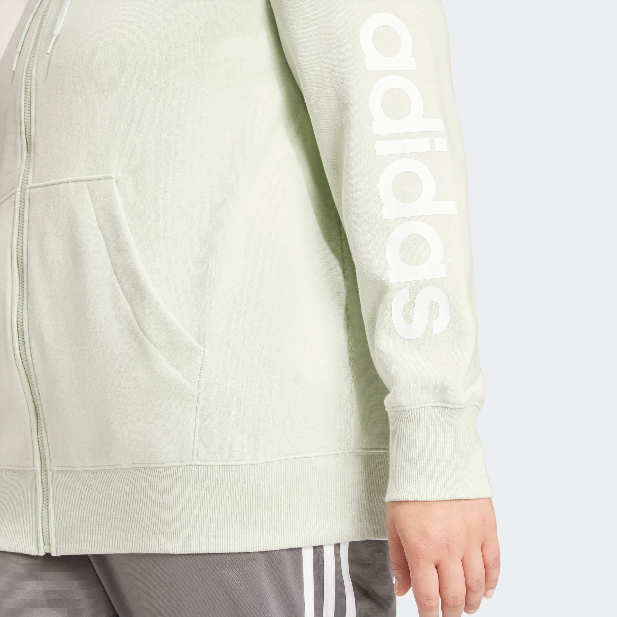 adidas Sportswear Kapuzensweatjacke »ESSENTIALS LINEAR FRENCH TERRY KAPUZENJACKE«