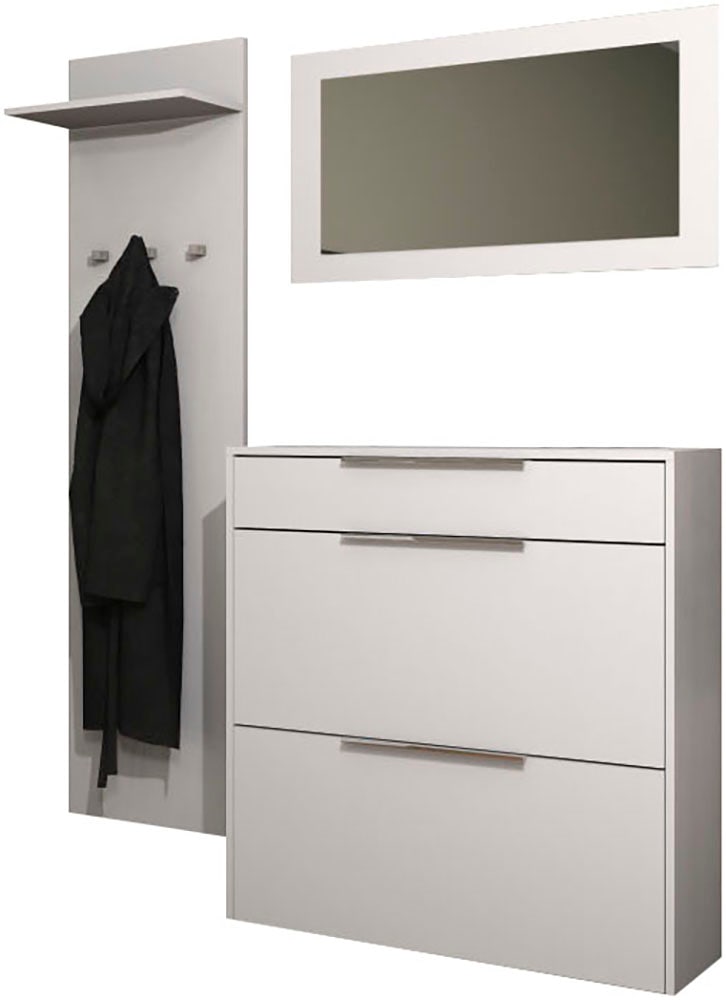 borchardt Möbel Garderoben-Set "Oliva, Hängeschuhschrank, Spiegel, Garderob günstig online kaufen