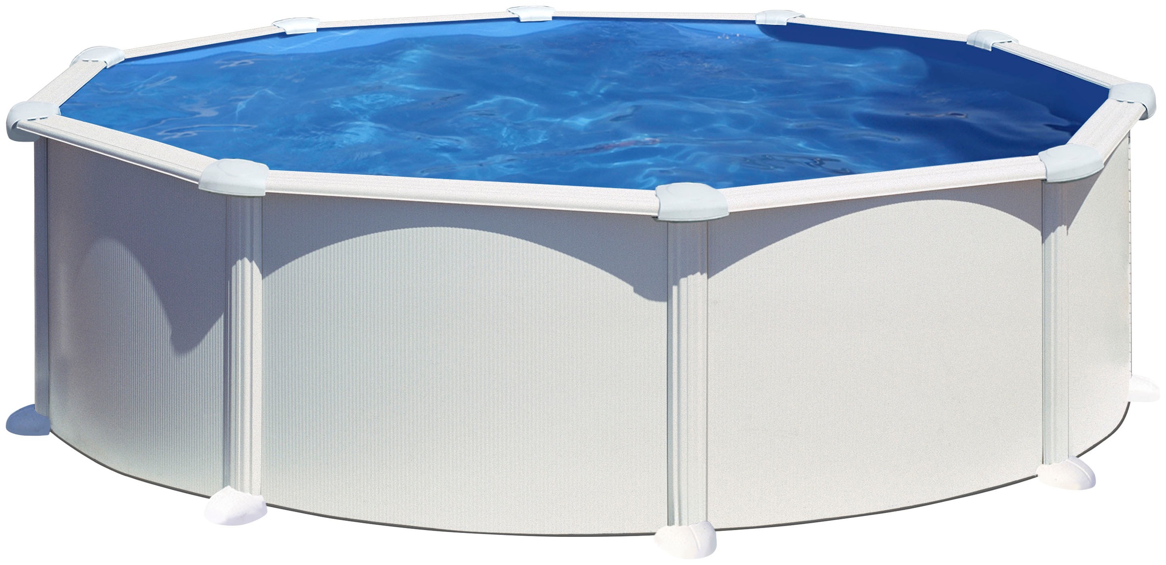 Gre Rundpool »ATLANTIS inkl. Zubehör«, (Set, 5 tlg.), Höhe: 132 cm, in versch. Größen