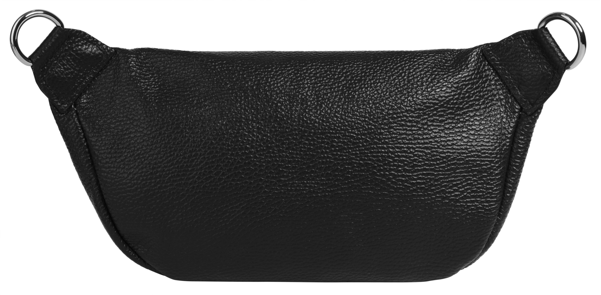Gürteltasche SAMANTHA LOOK, Damen, Gr. B/H/T: 27cm x 16cm x 5cm onesize, schwarz, Leder, leicht glänzend, unifarben, Taschen Gürteltasche, echt Leder, Made in Italy 3