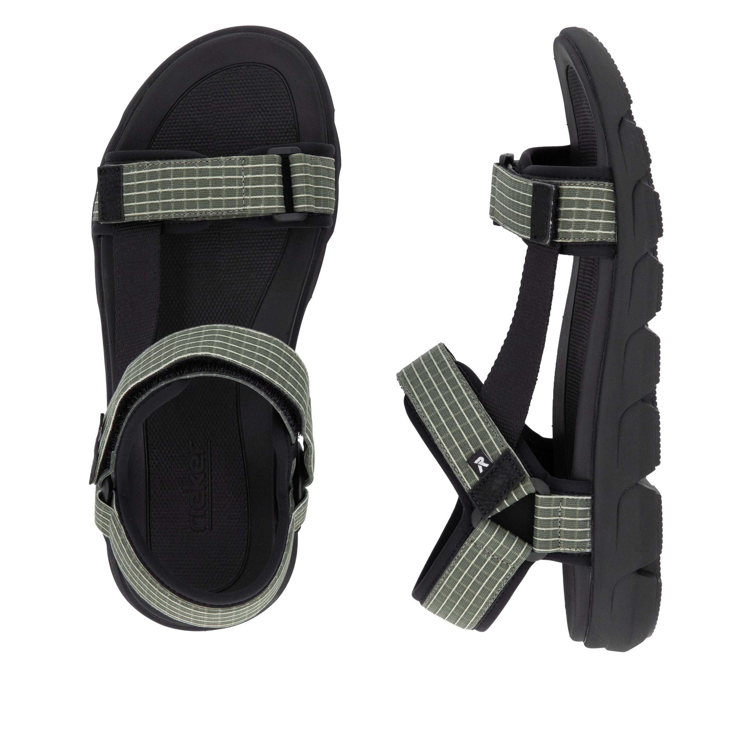 RIEKER Sport Sandale »Orlando«, Outdoorsandale, Sommerschuh, Maschinenwäsche, mit weichem Fußbett
