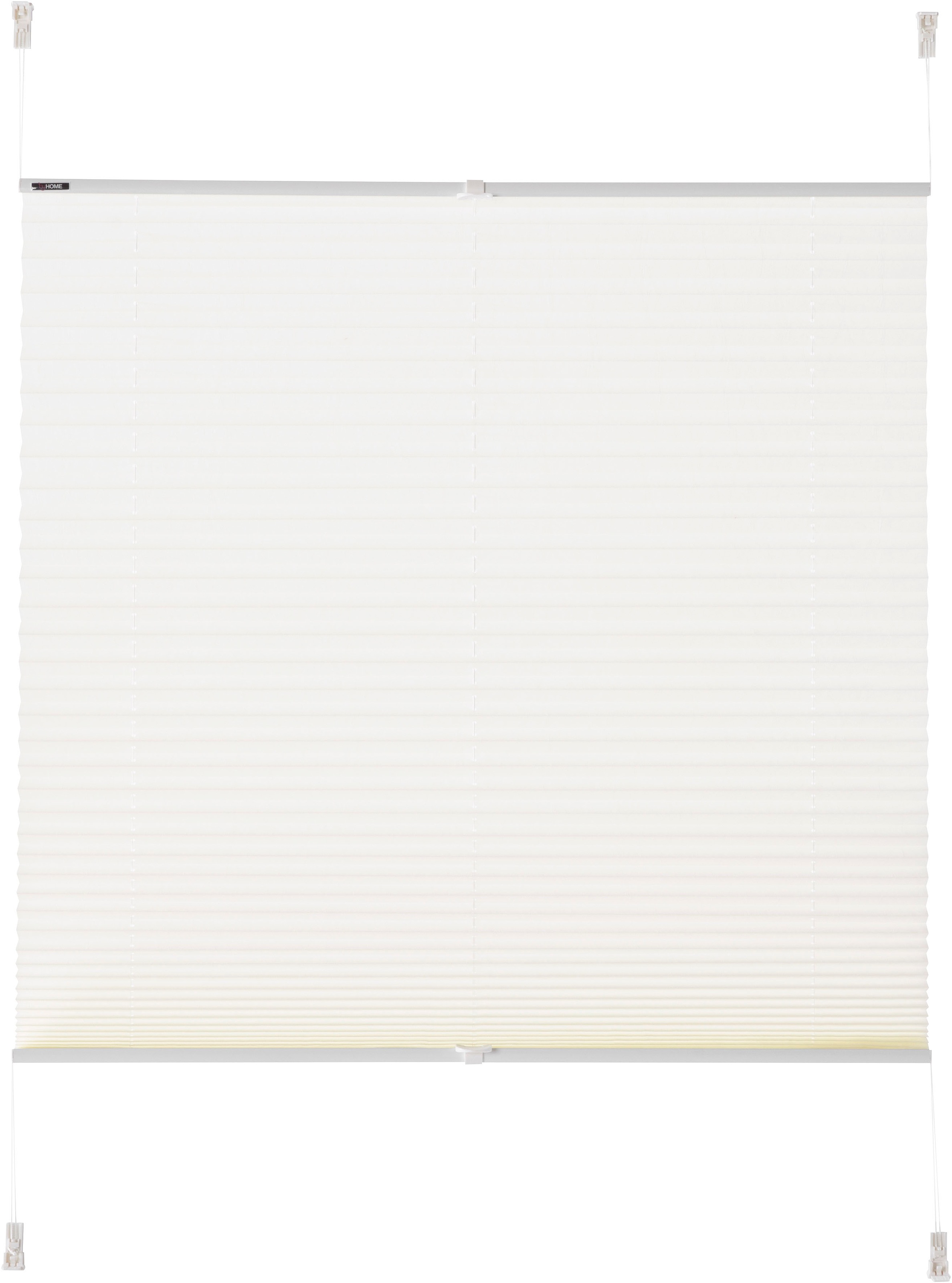 my home Plissee "KATIA" Lichtschutz ohne Bohren verspannt Fixmaß, Crushed-O günstig online kaufen