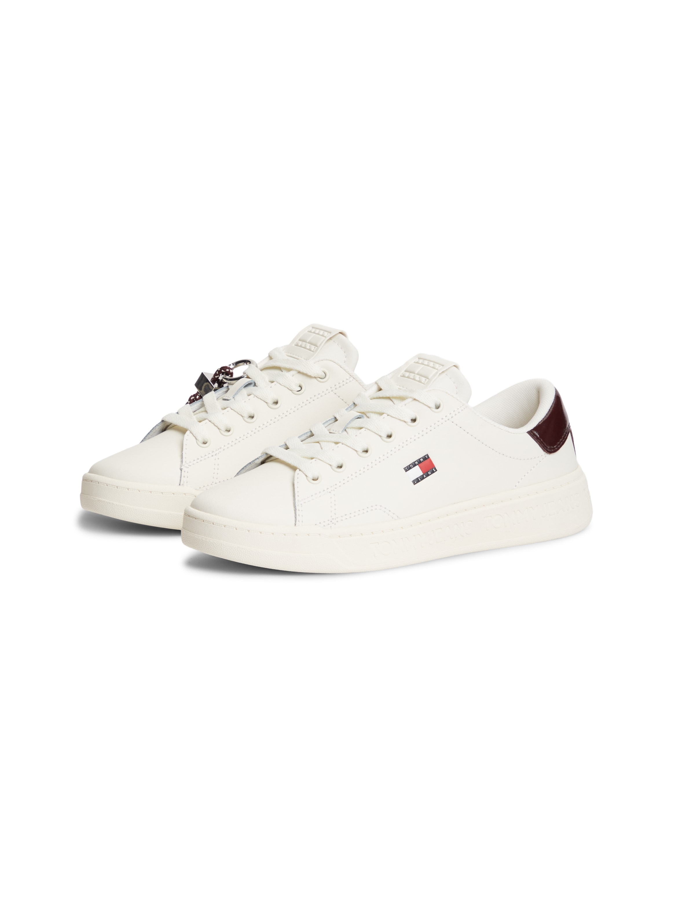 Tommy Jeans Plateausneaker "TJW LOGO SNEAKER" Schnürer, Freizeitschuh, Halbschuh mit Label Flagge