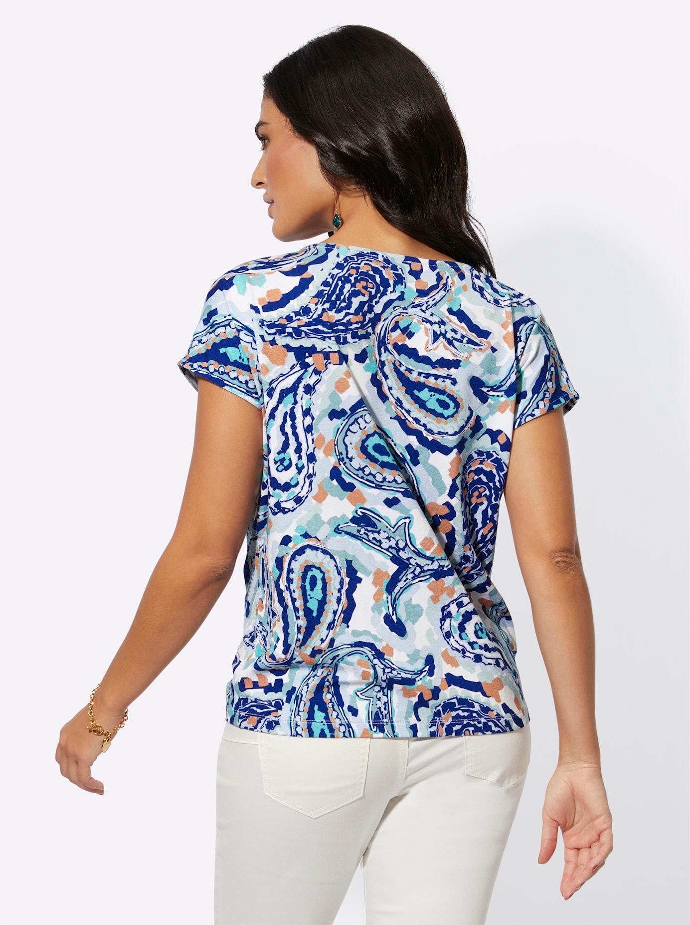 creation L Print-Shirt "Lyocell-Shirt" 1 Stk. tlg. günstig online kaufen