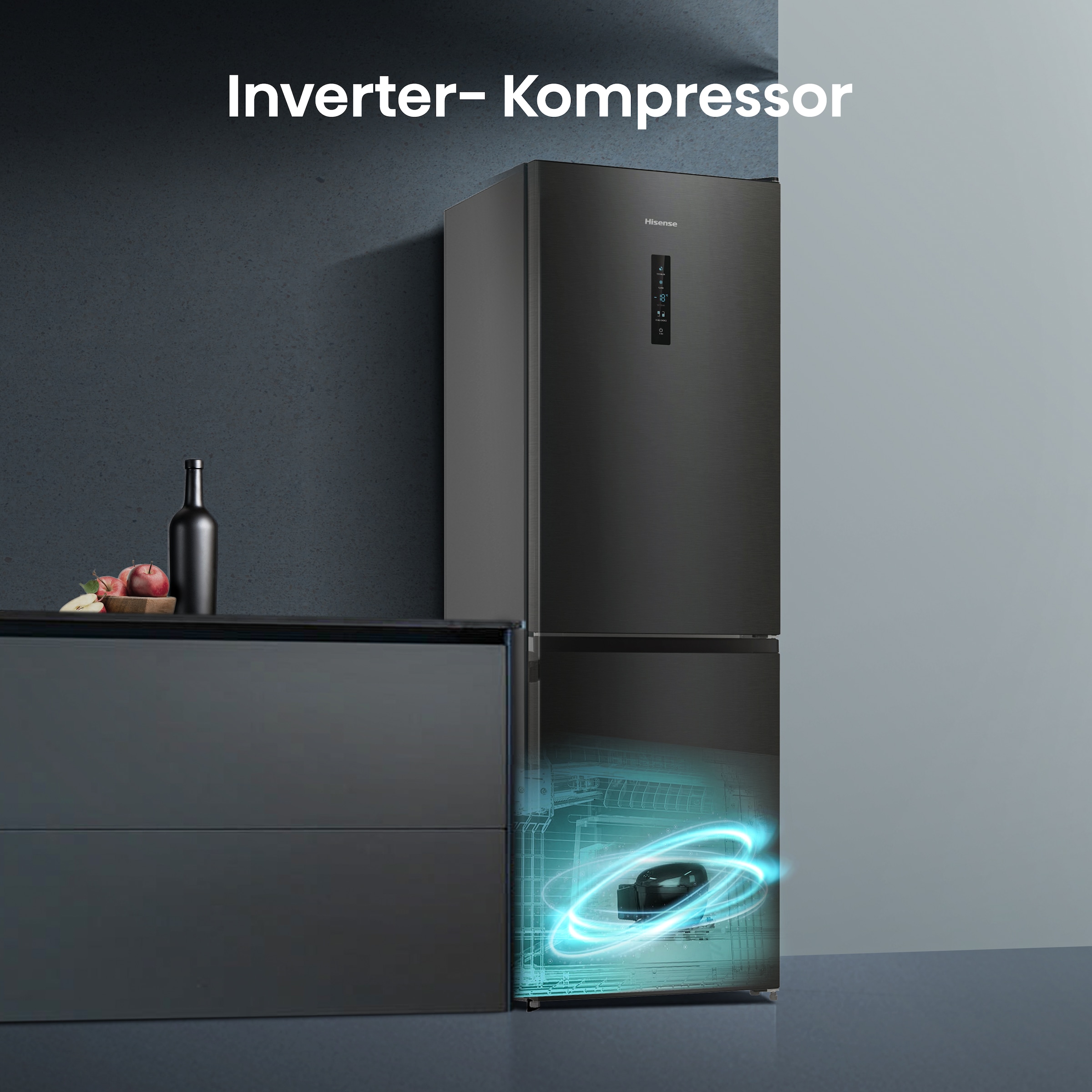 Hisense Kühl-/Gefrierkombination »RB390N4CFD«, Außen-Display