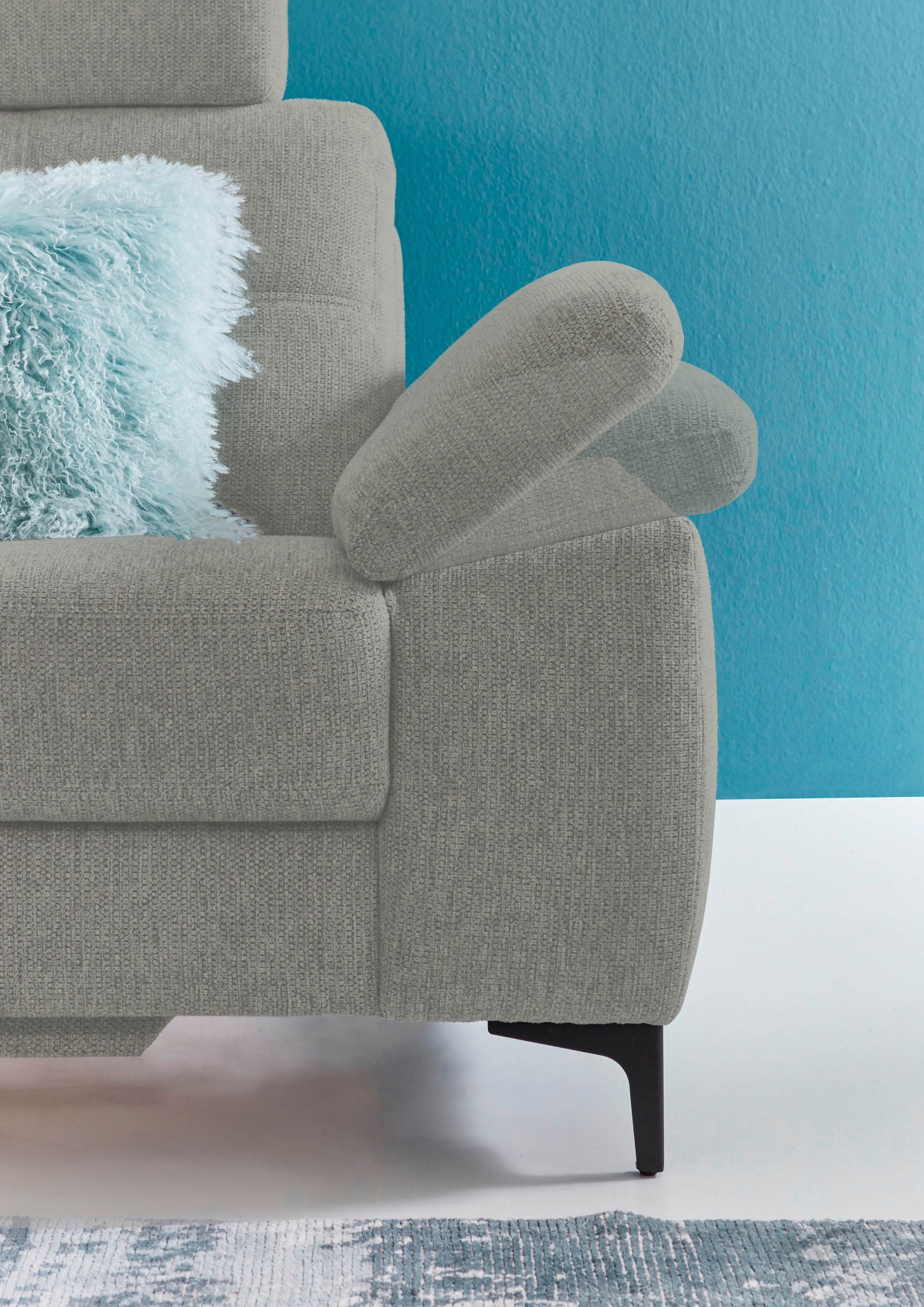 3C Carina Ecksofa »Burnaby bequem und modern, OTTOs Choice, L-Form«, 2 Kopfstützen, optional mit Schlaf- und motorischer Relaxfunktion