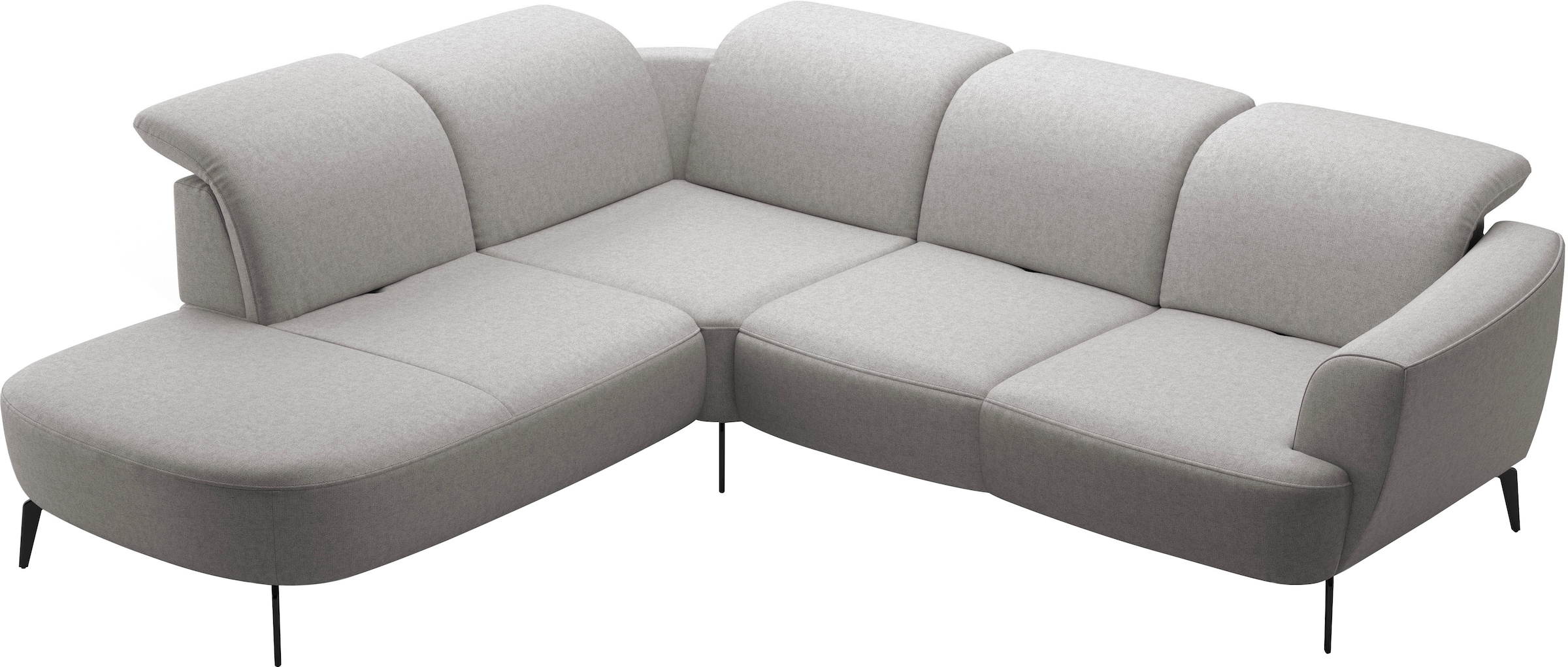 sit&more Ecksofa »Zoe«, ink.Sitztiefenverstellung, wahlweise mit Kopfteilverstellung