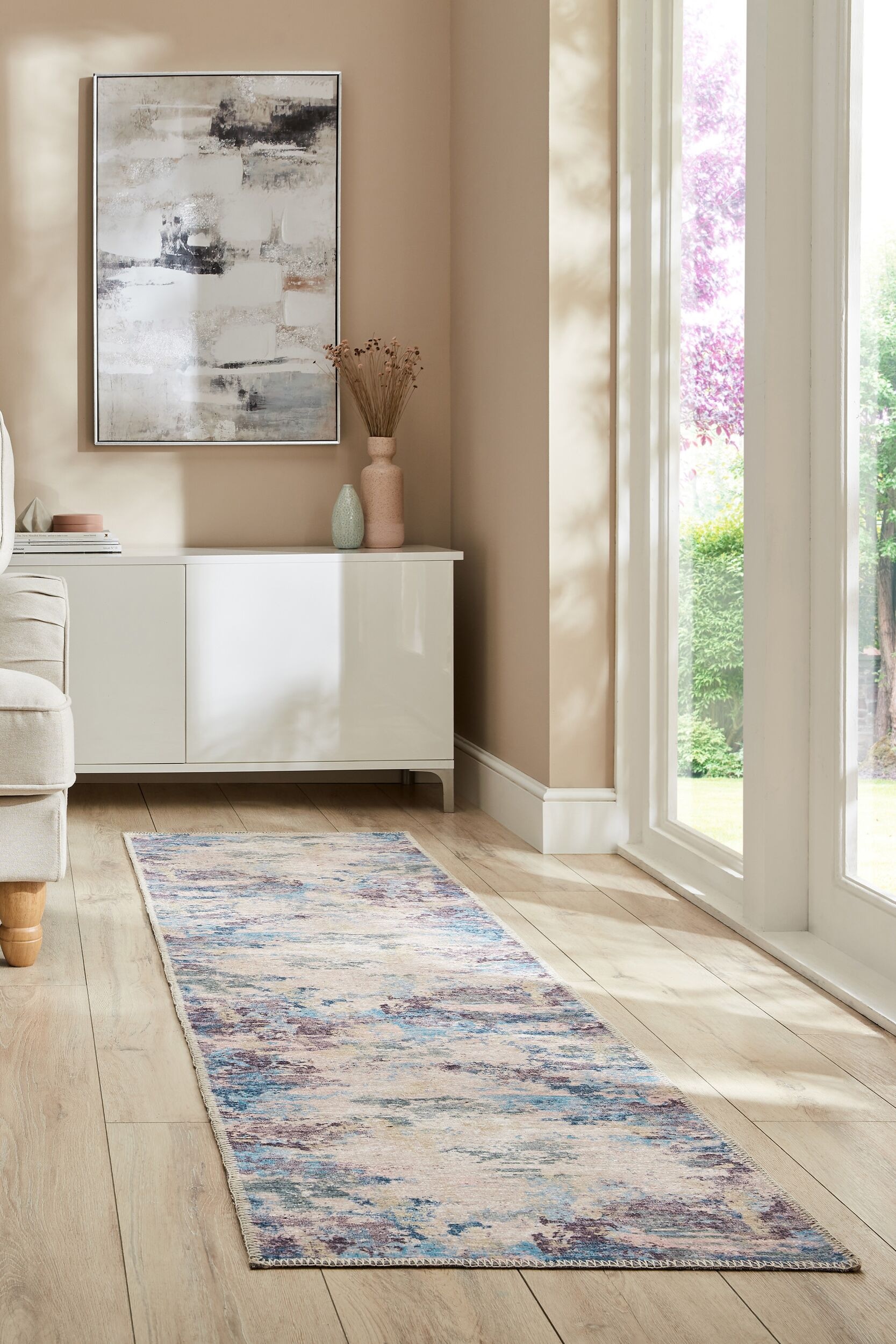FLAIR RUGS Teppich »Reid Abstract«, rechteckig, 4 mm Höhe, Waschbarer Teppich