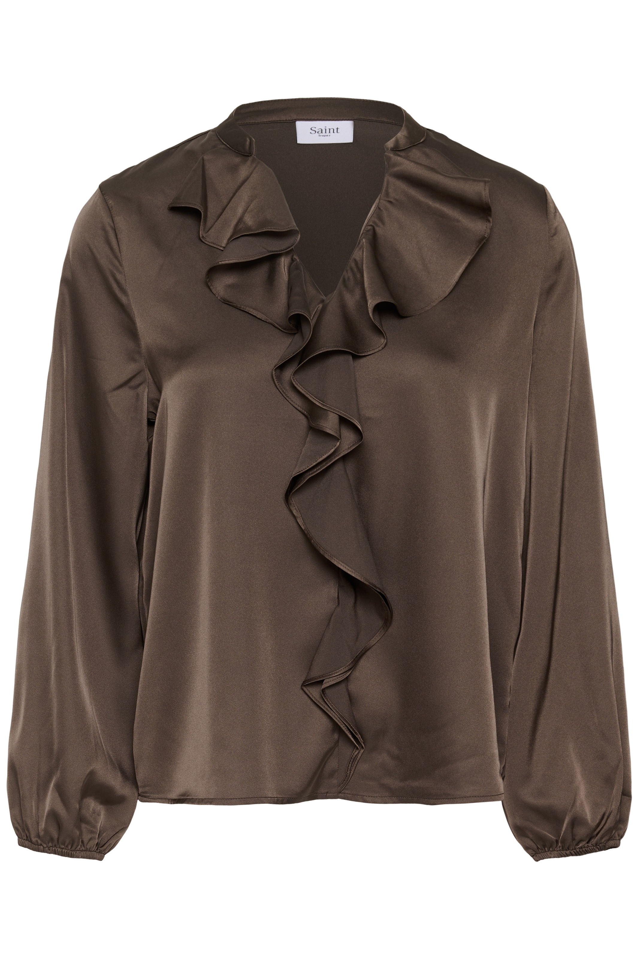 Saint Tropez Rüschenbluse »LodisaSZ Blouse« Materialmix, Regular fit