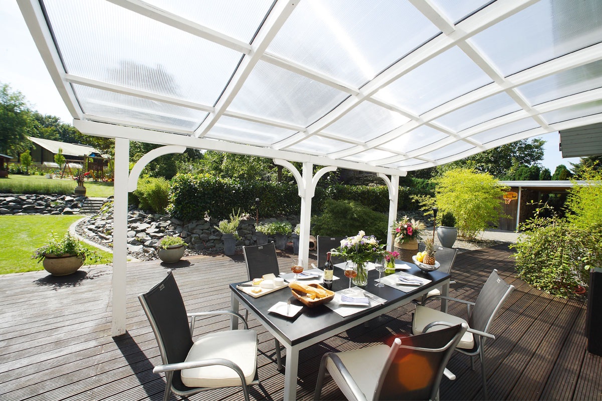 Skanholz Terrassendach »Venezia«, Leimholz