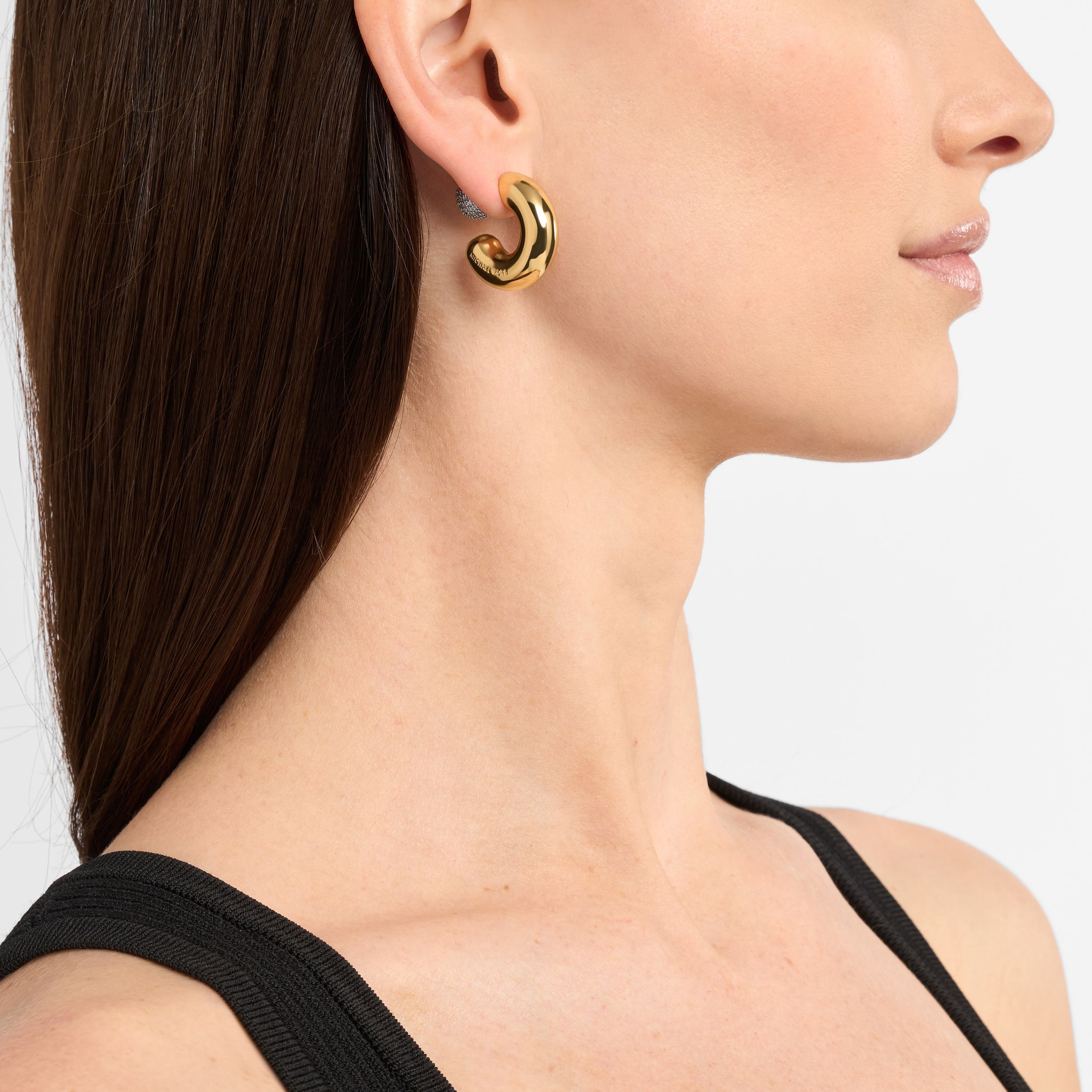MICHAEL KORS Paar Creolen »Schmuck Geschenk Metall Ohrringe PREMIUM«, mit Zirkonia (synth.)