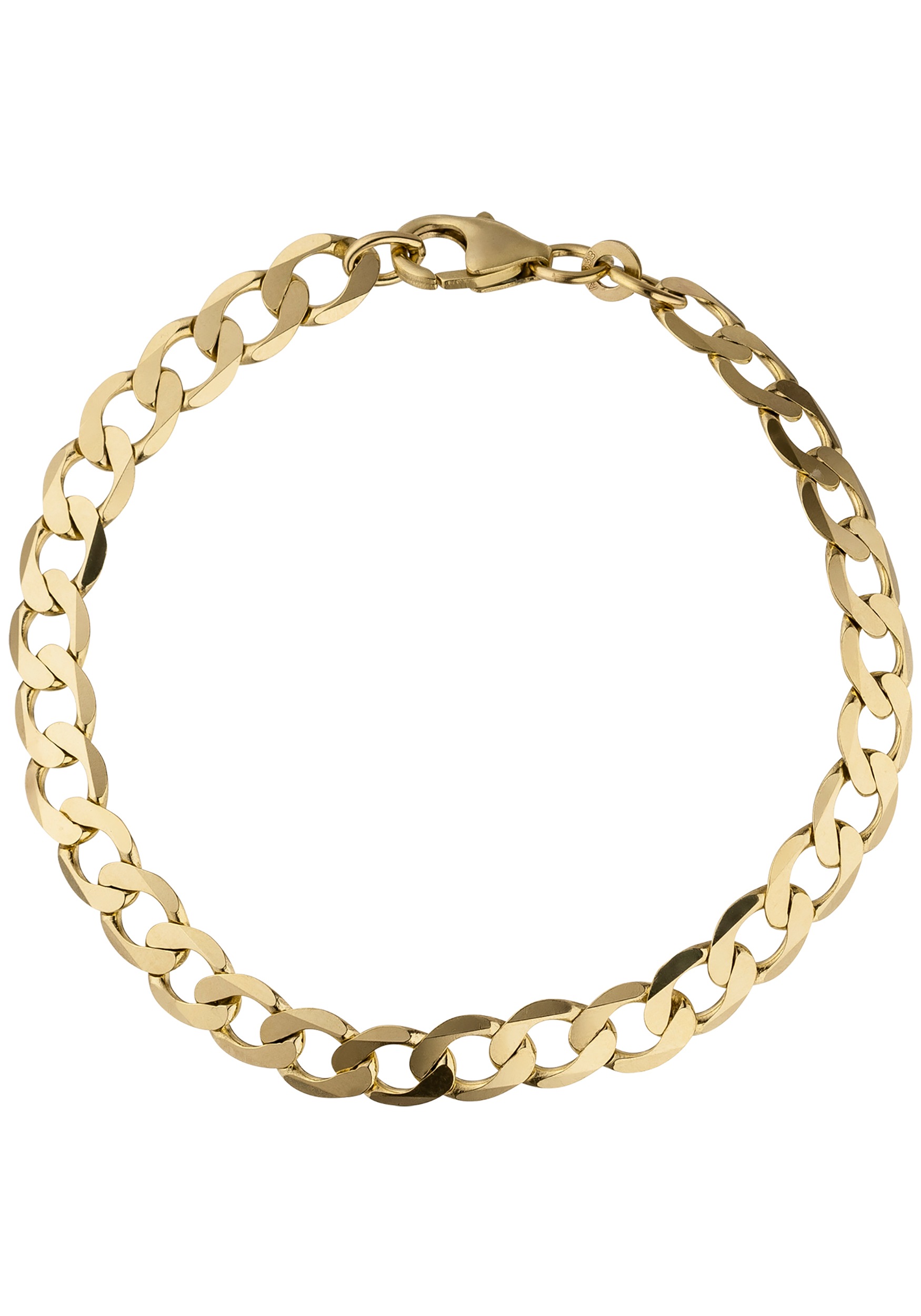 JOBO 6.6mm Yellow Gold 333 Chain Bracelet 21cm